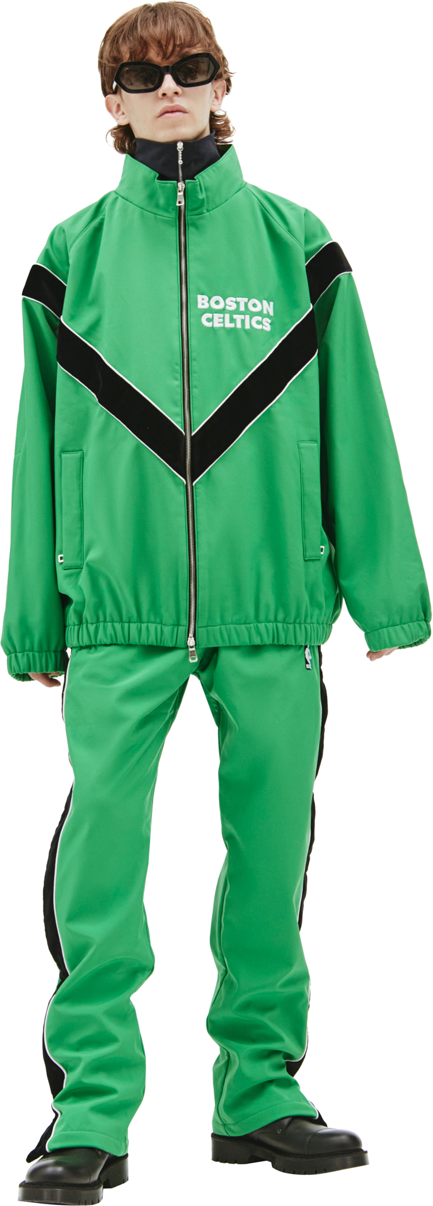 JUST DON Зеленая куртка Celtics