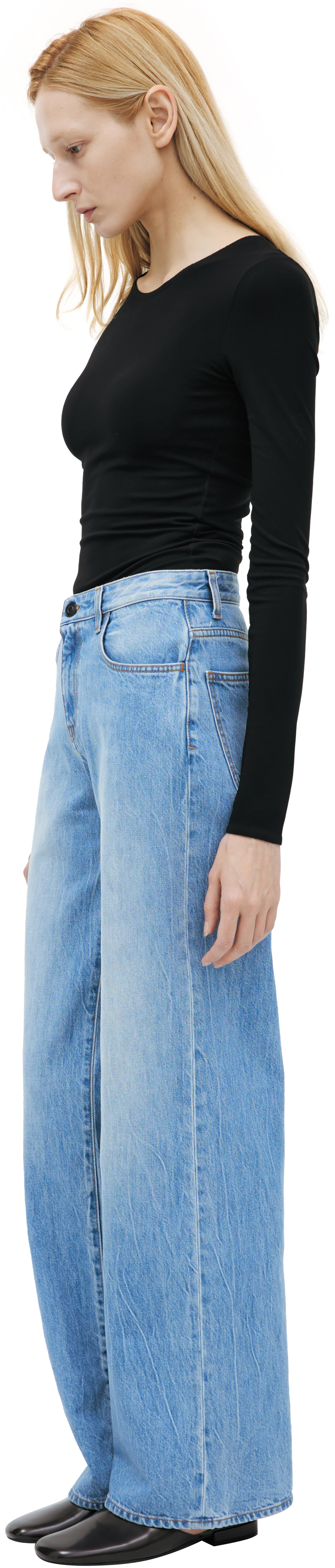 The Row Wide cotton jeans