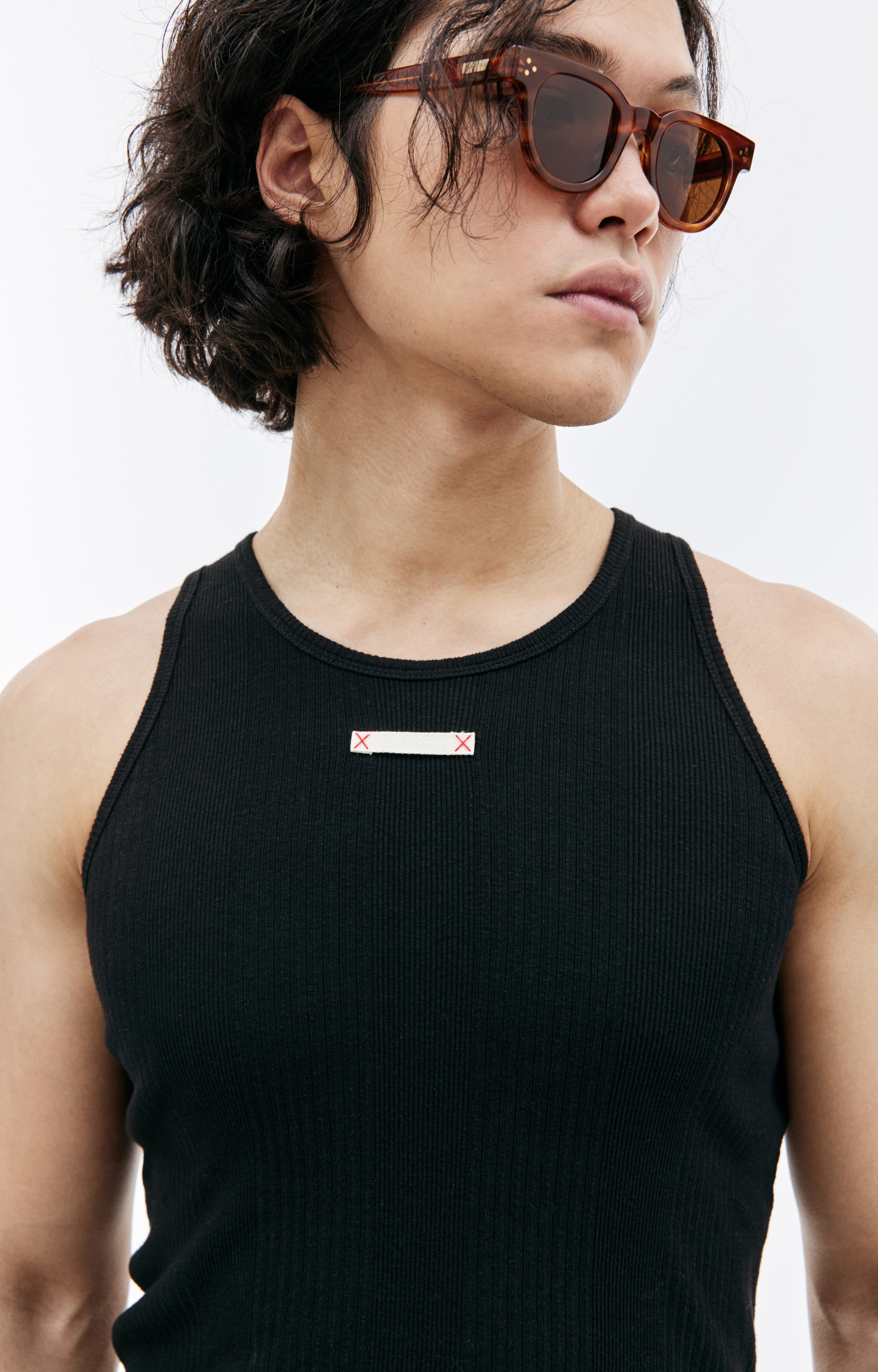 Maison Margiela Ribbed knit tank top