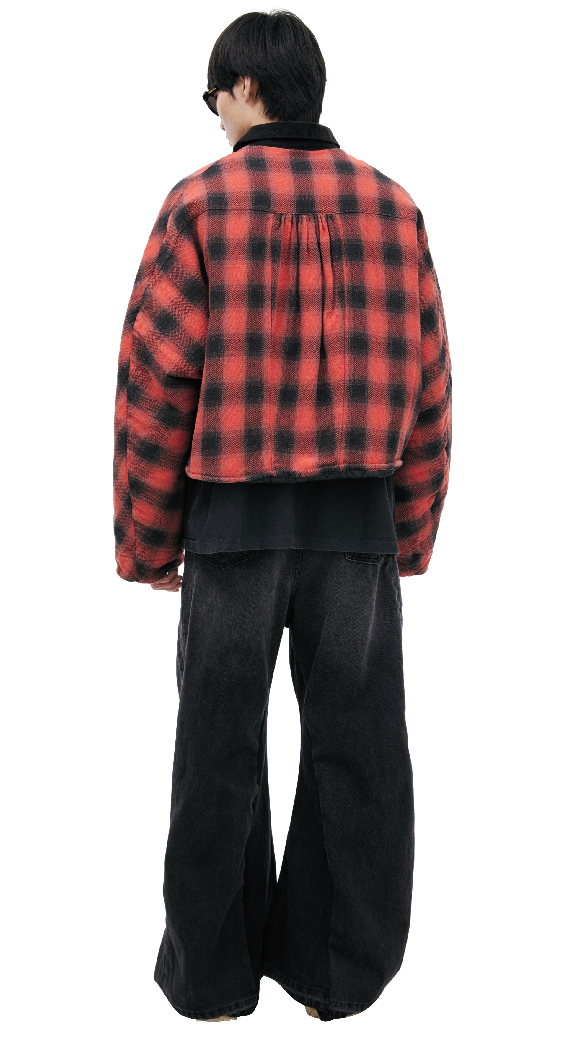 RRR123 Checkered shirt jacket