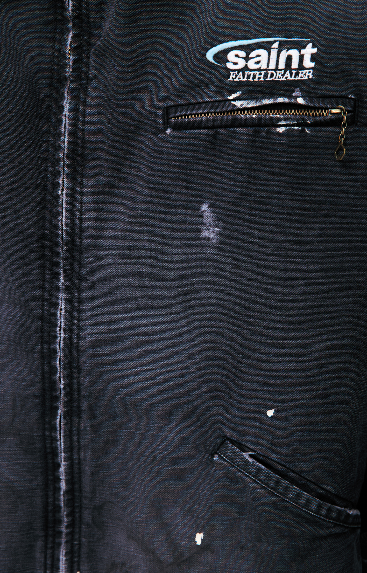 Saint Mxxxxxx Dark grey jacket with logo