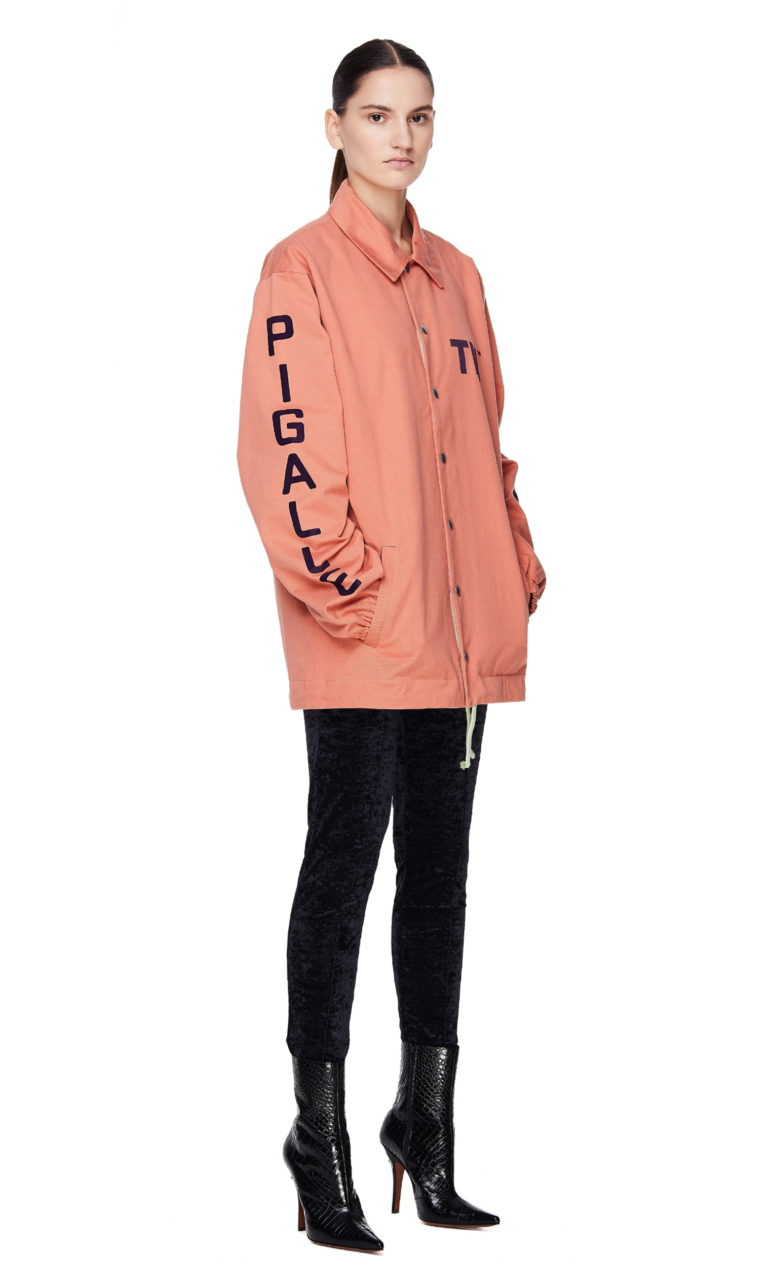 Pigalle Pink Cotton TM Coach Jacket