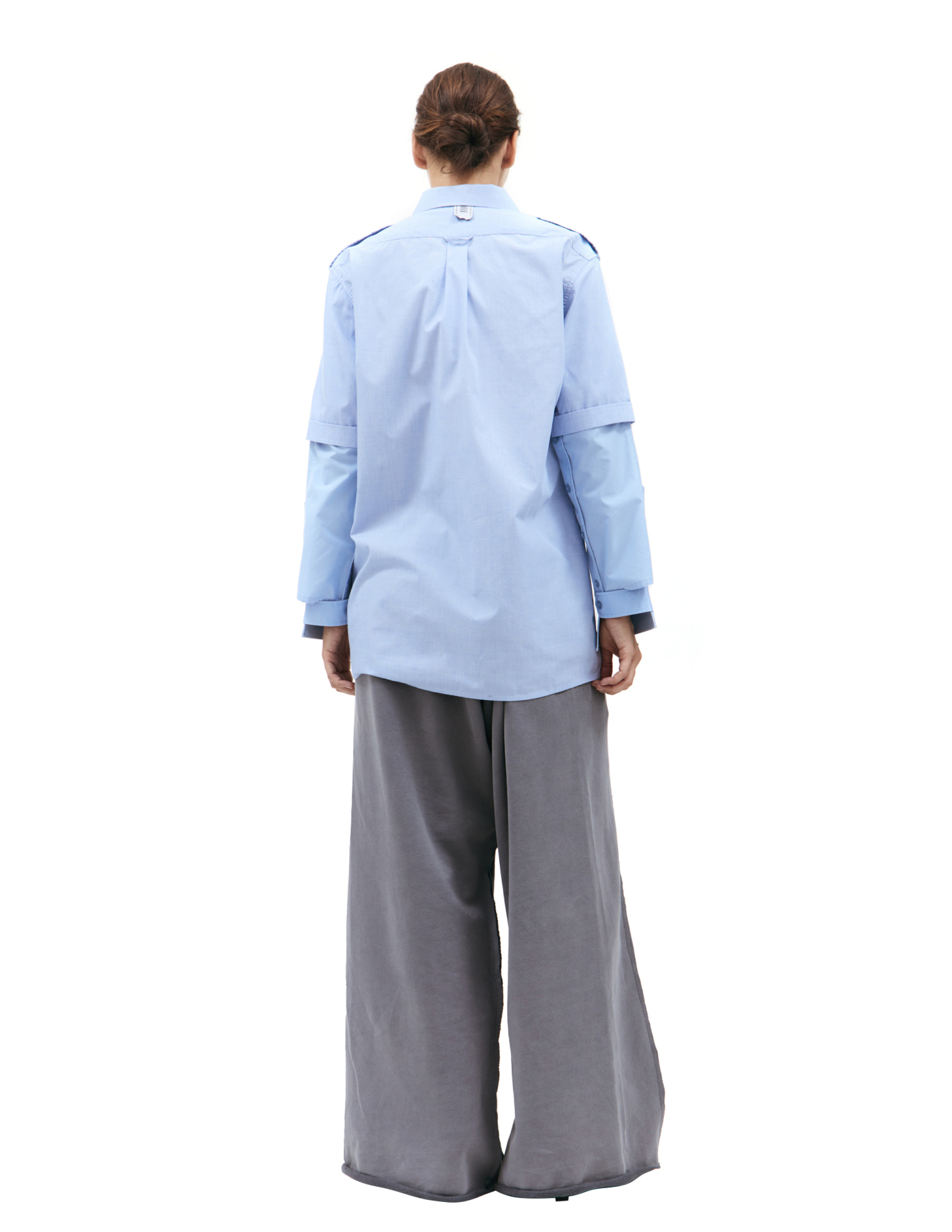 Buy PROTOTYPES men blue layered longsleeve shirt for $278