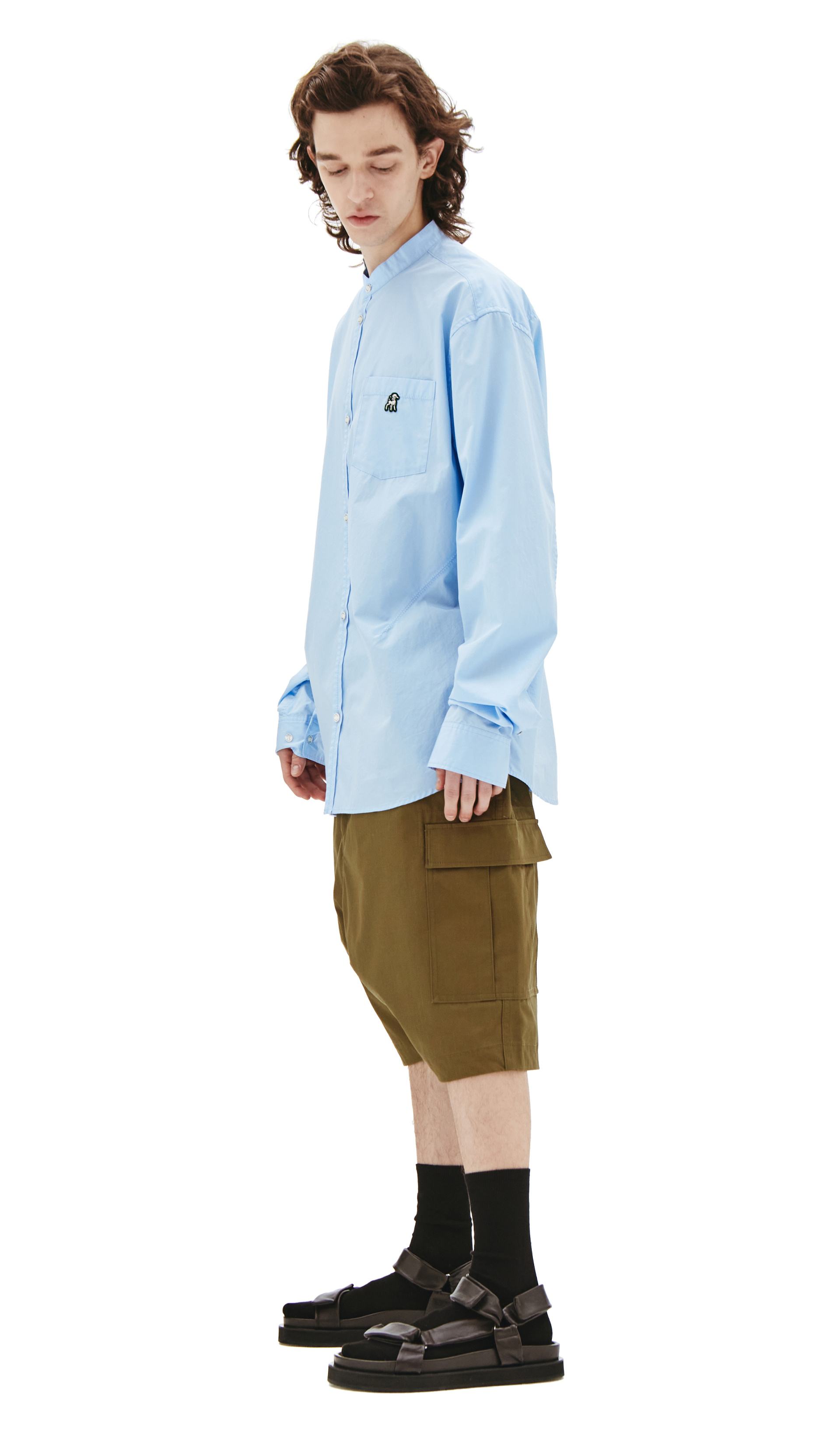 Undercover Blue Cotton shirt with graphic patch