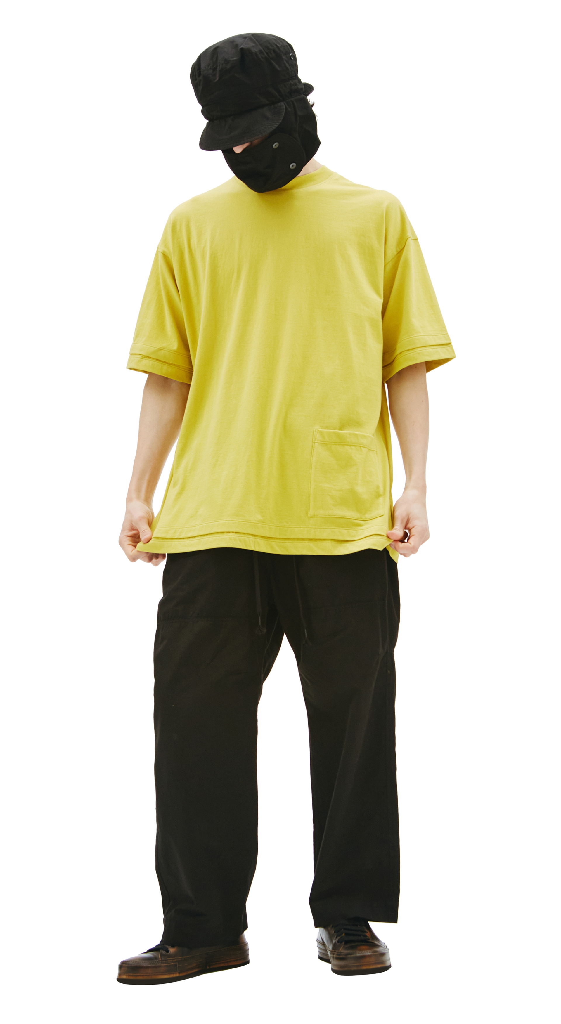 The Viridi-Anne Black Cotton mask cap