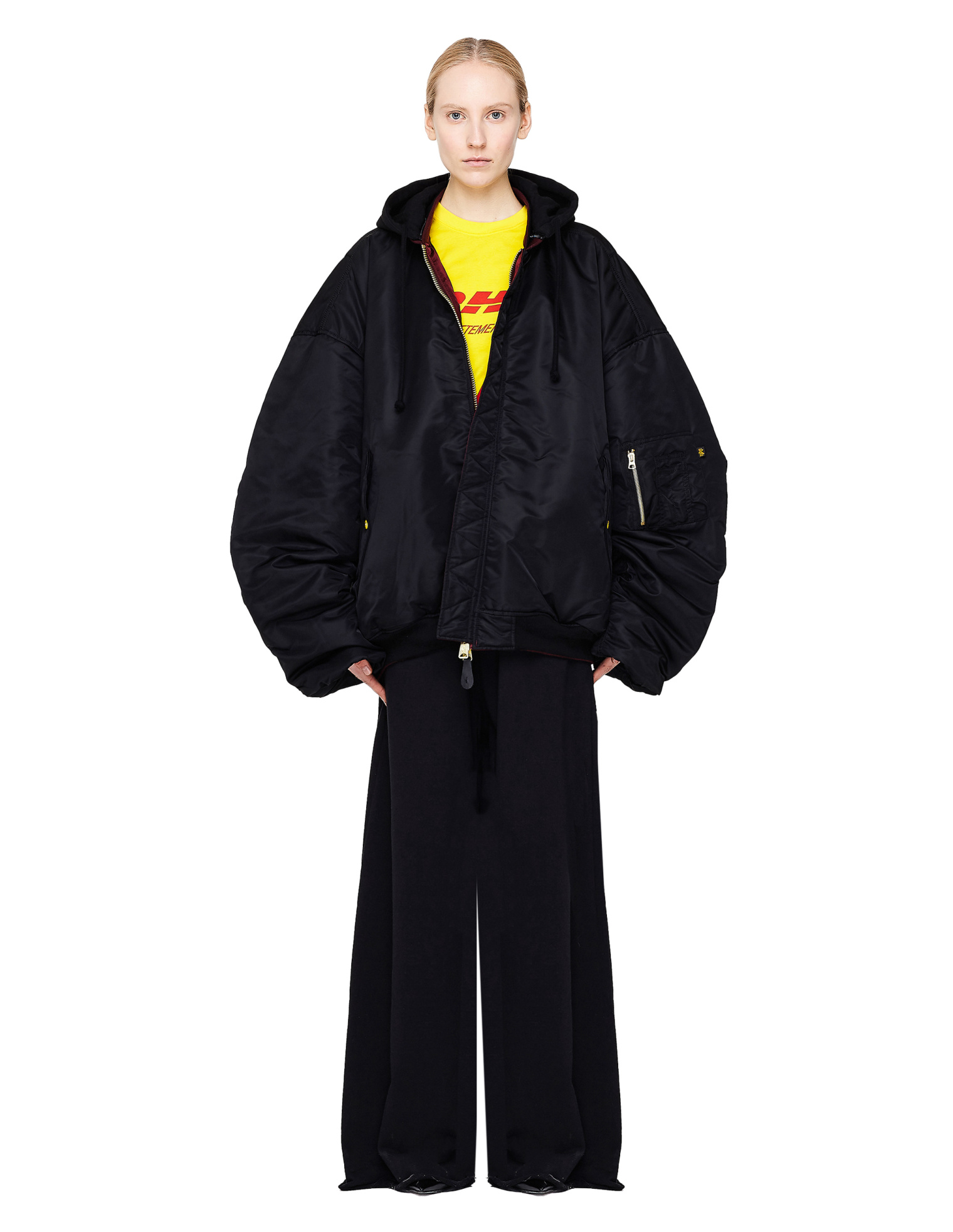 VETEMENTS Alpha Industries Burgundy Bomber Jacket