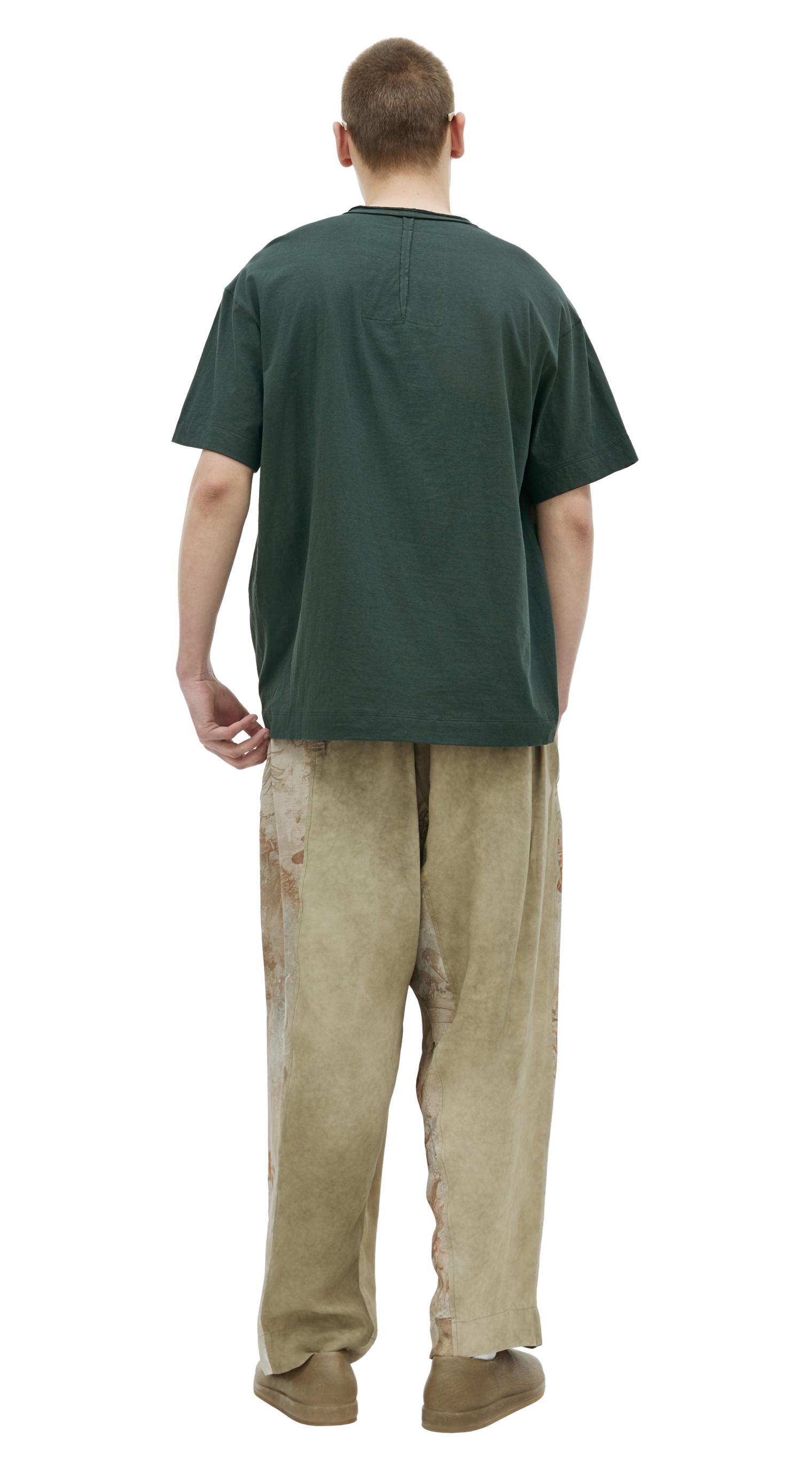 Ziggy Chen Cotton patchwork t-shirt