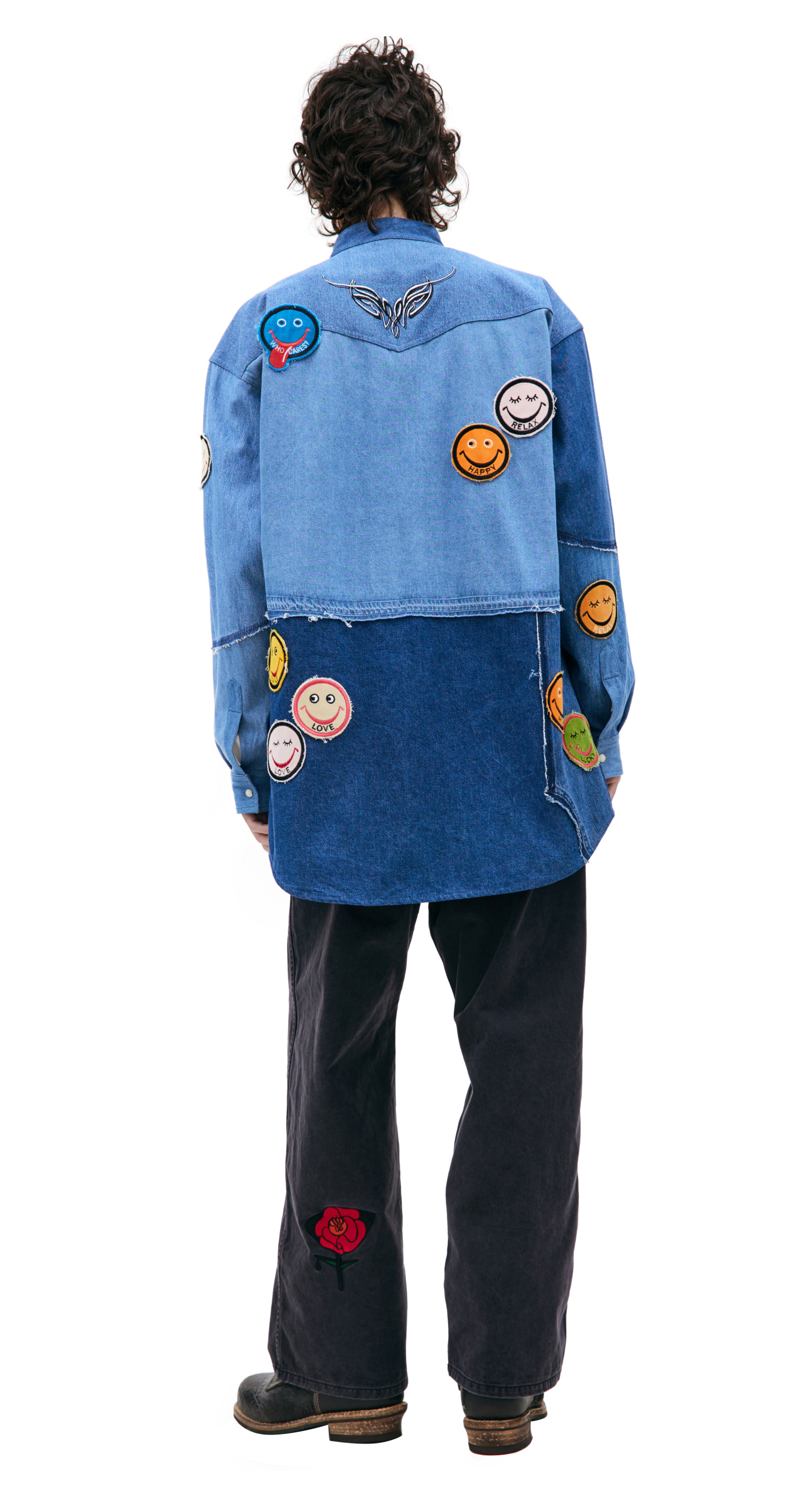 Children of the discordance Patchwork denim shirt