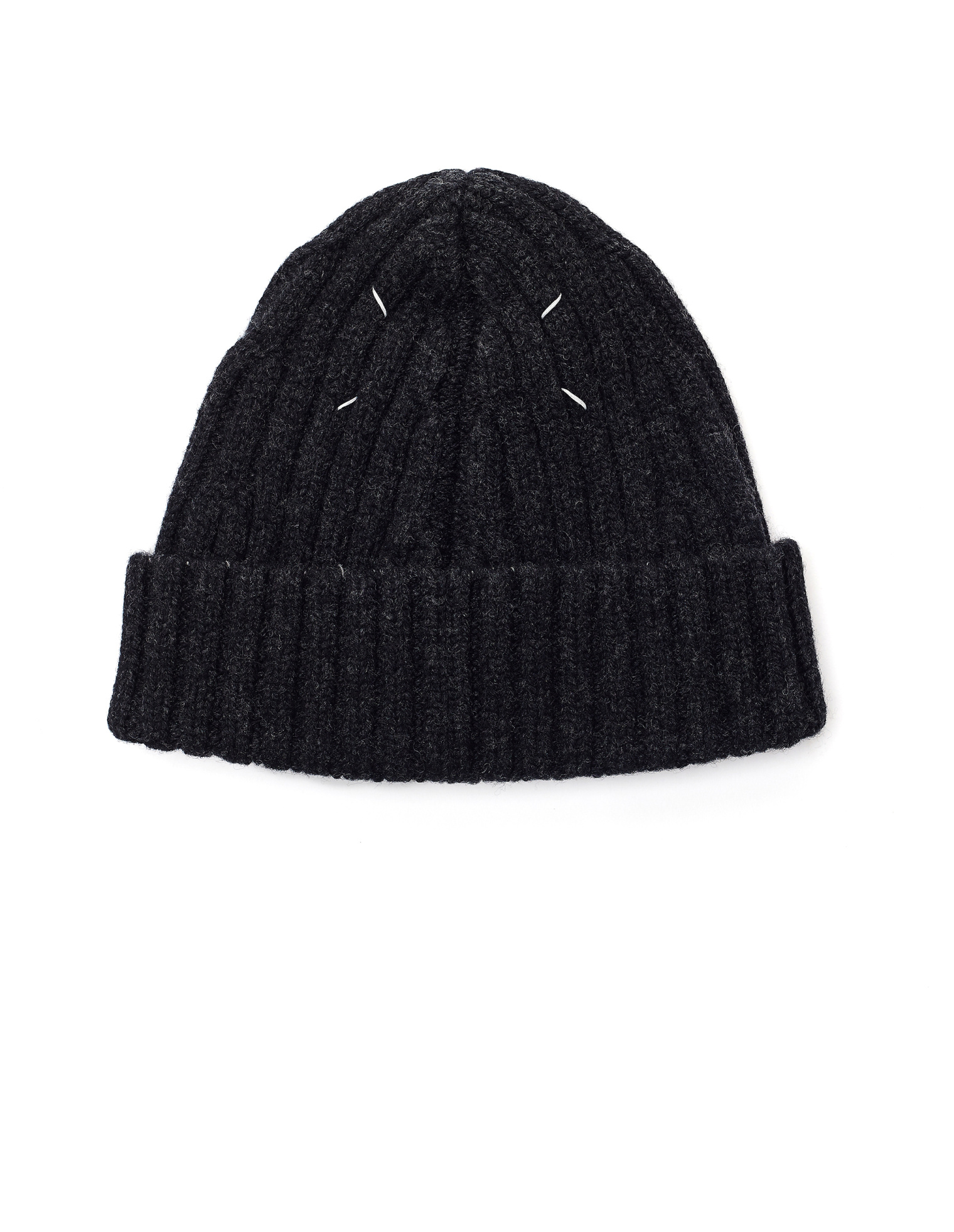 Maison Margiela Charcoal Grey Wool Beanie