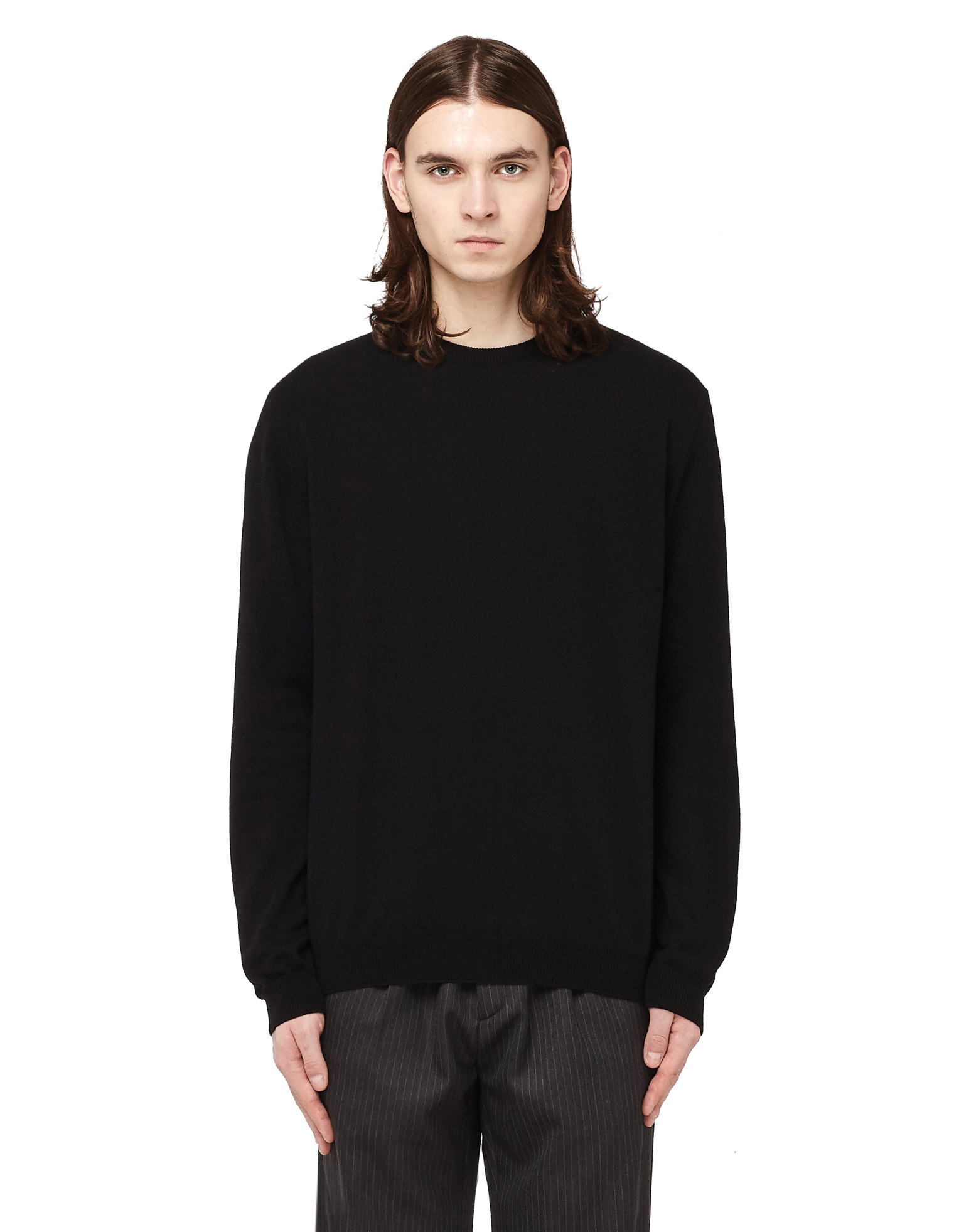 Blackyoto Cashmere Jumper with Shoulder Patch