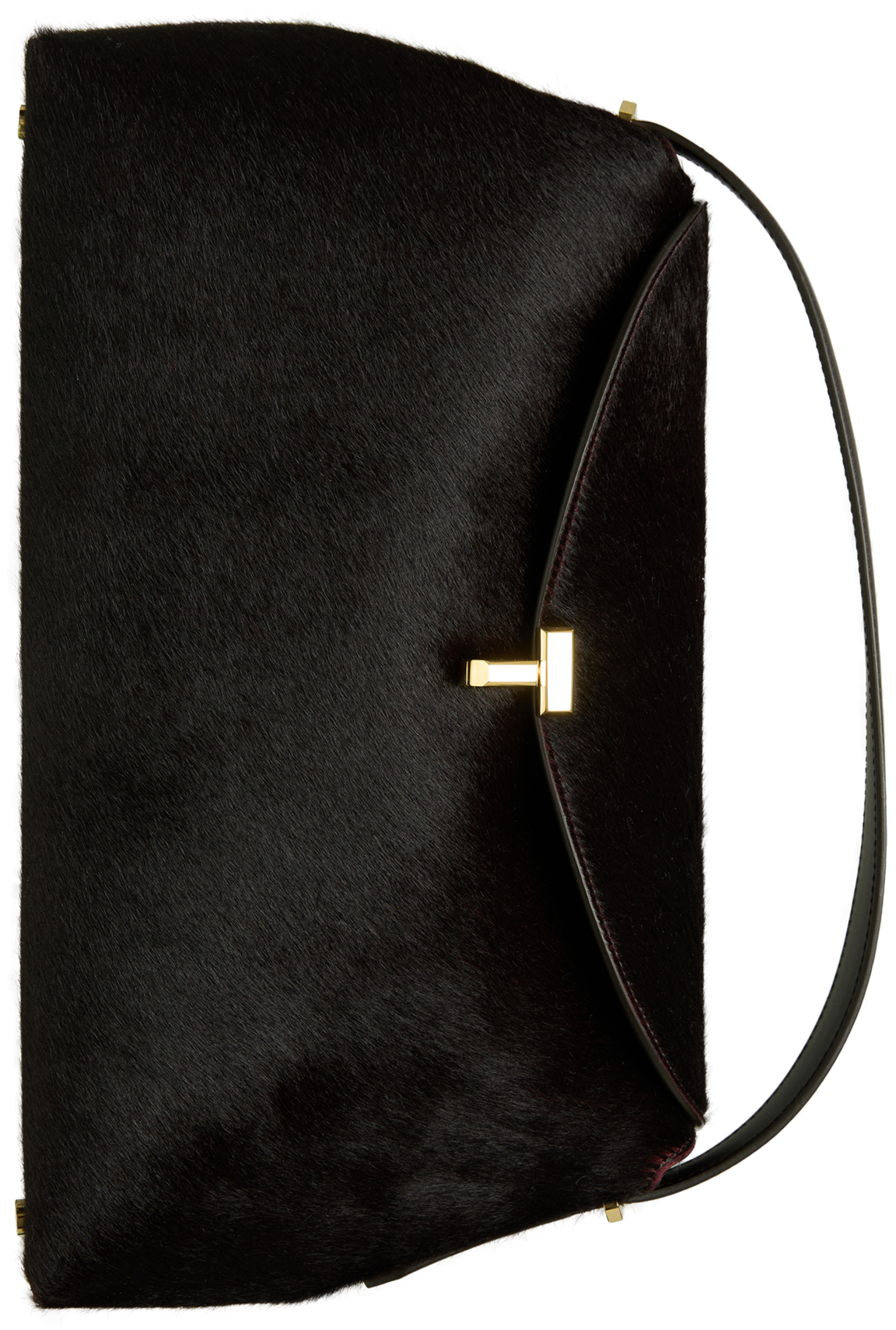TOTEME TOTEME burgundy t-lock top handle bag