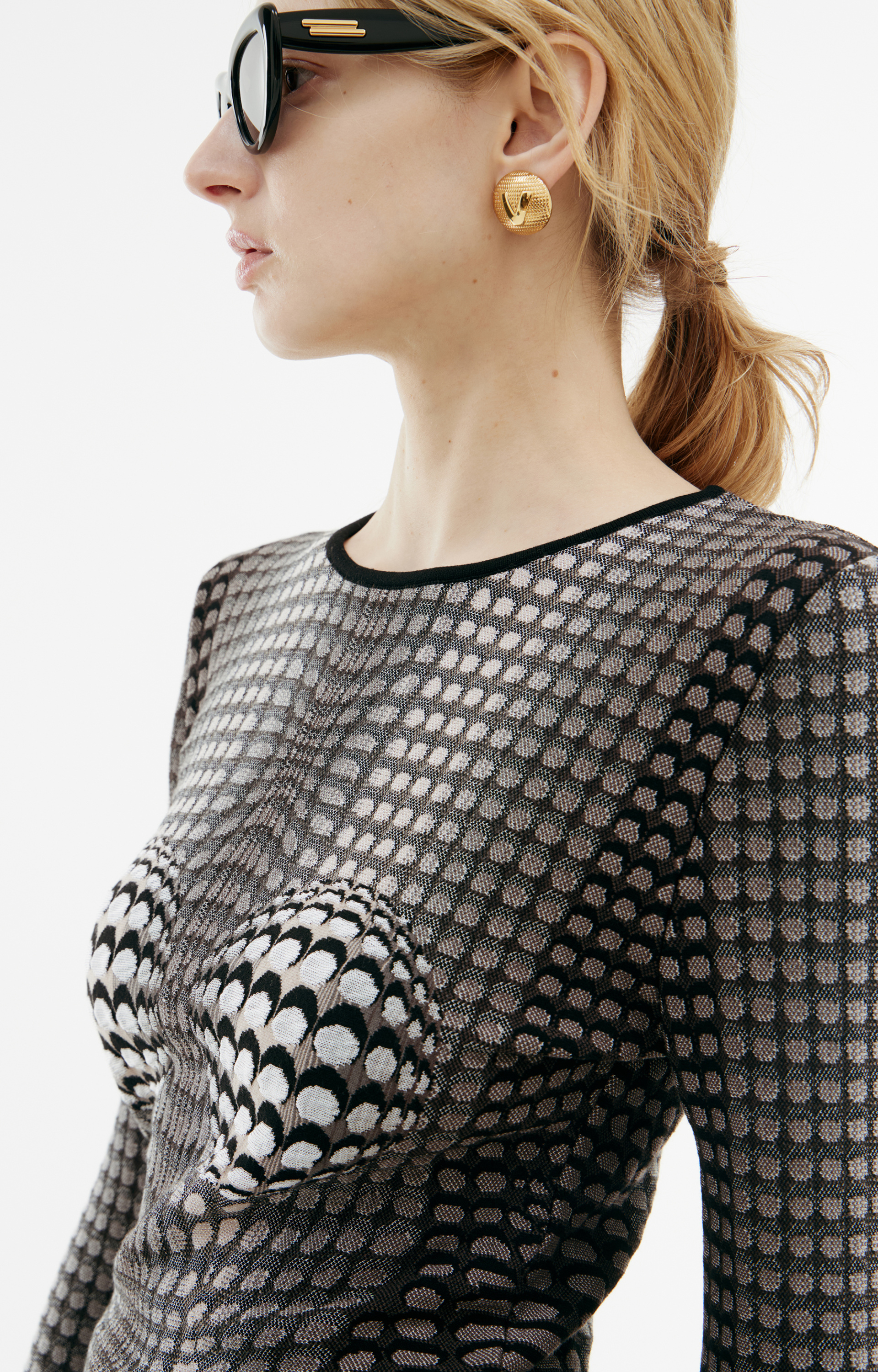 MARINE SERRE Monoprint sweater