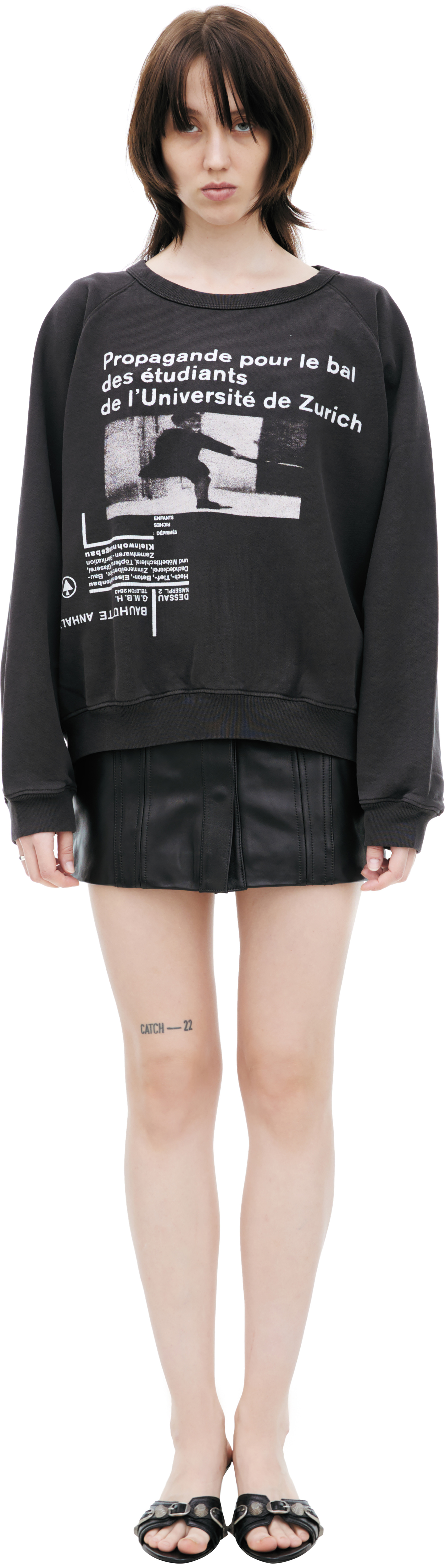 Enfants Riches Déprimés Dark grеy printed sweatshirt