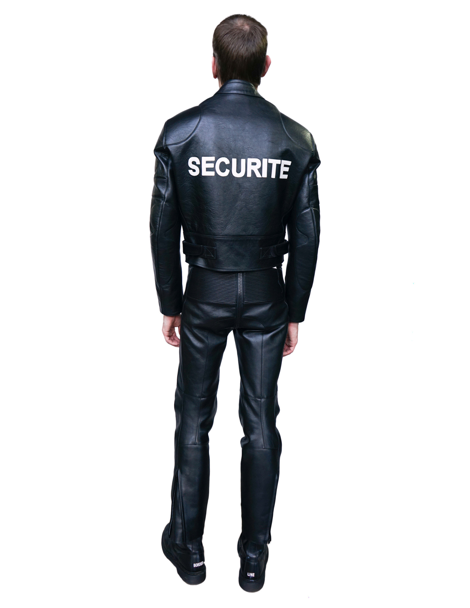 VETEMENTS Leather racing jacket