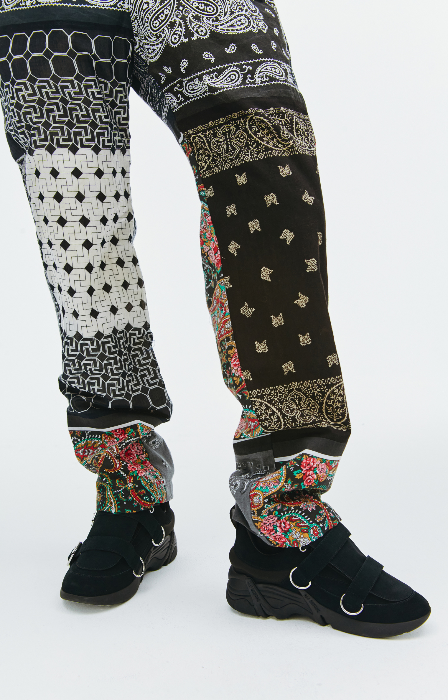 Children of the discordance Bandana patchwork trousers