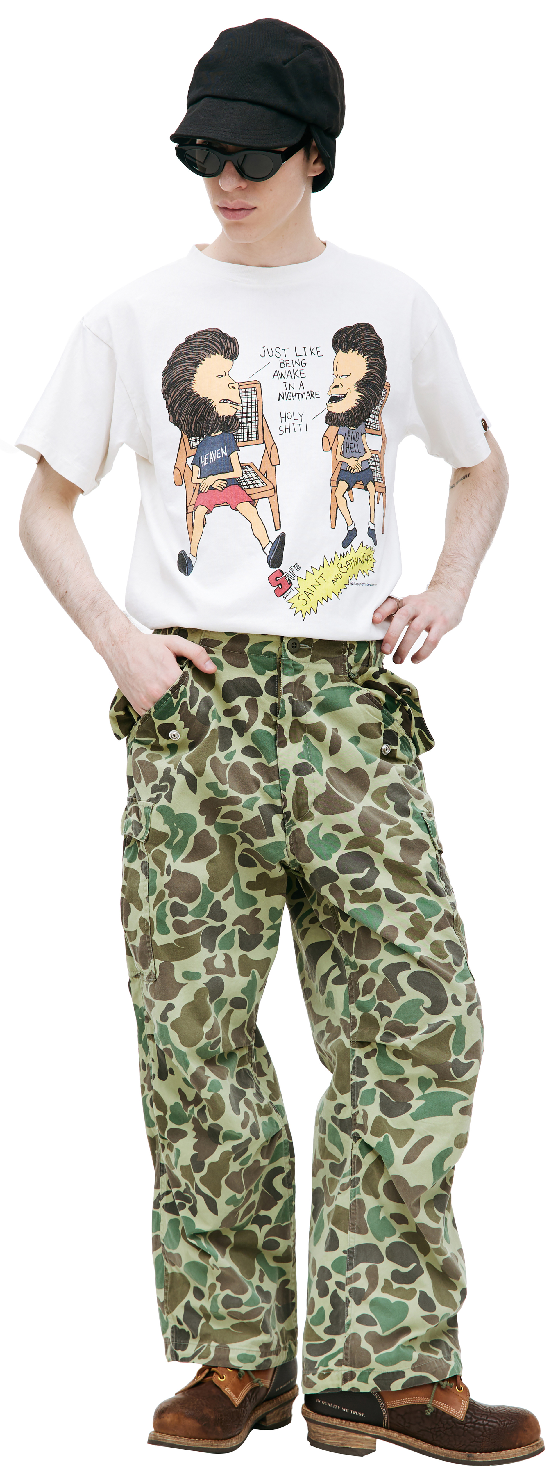 Saint Michael Camo cargo trousers