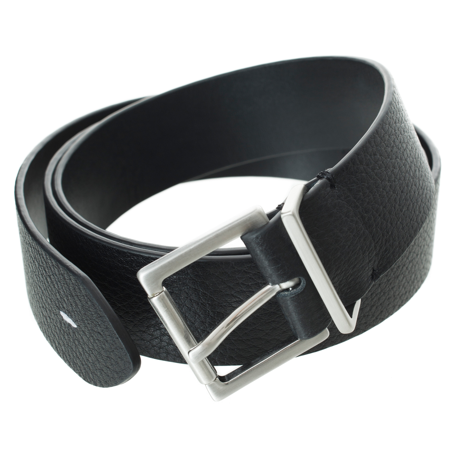 Maison Margiela Black leather belt