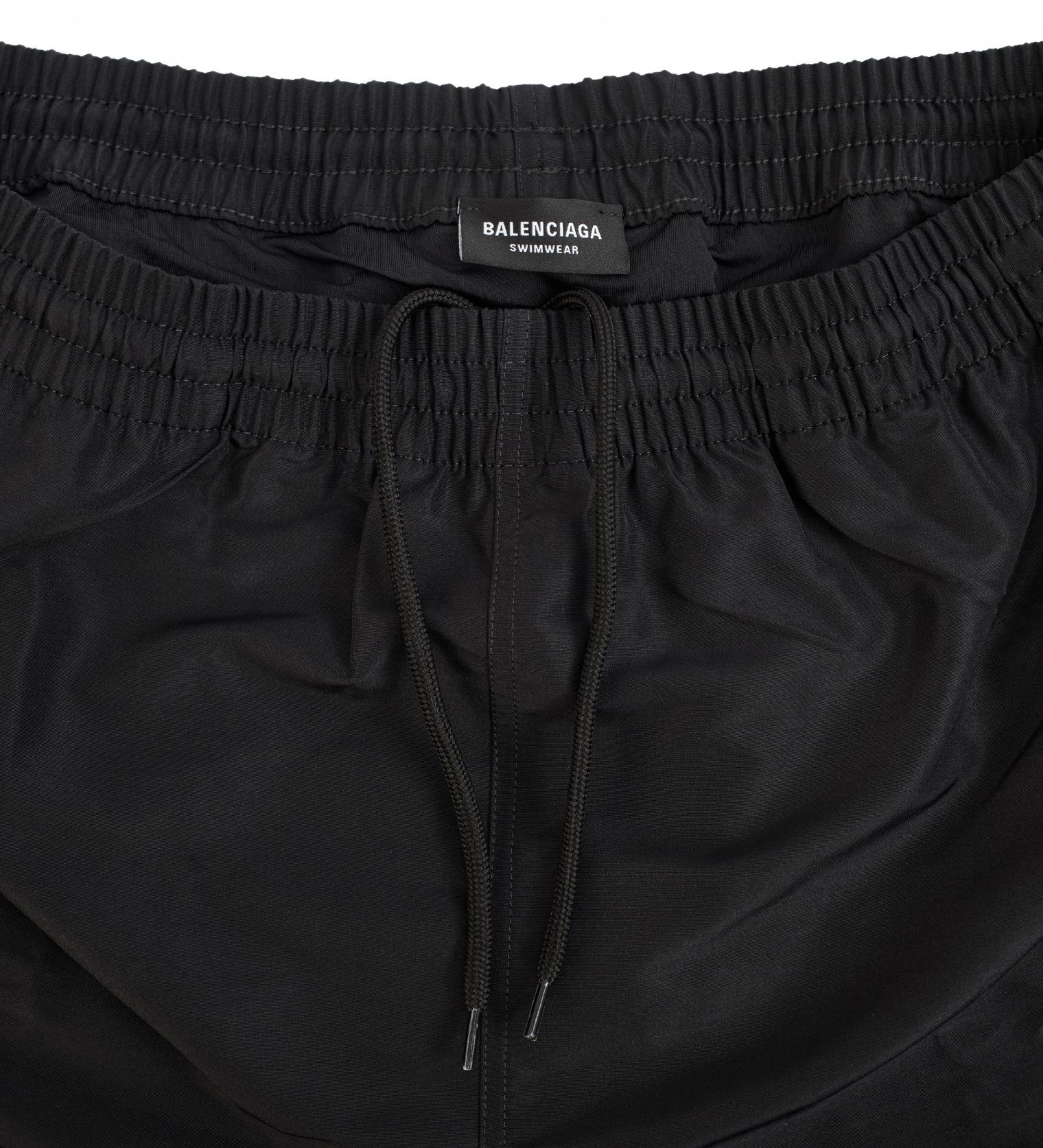 Balenciaga Embroidered black swim shorts