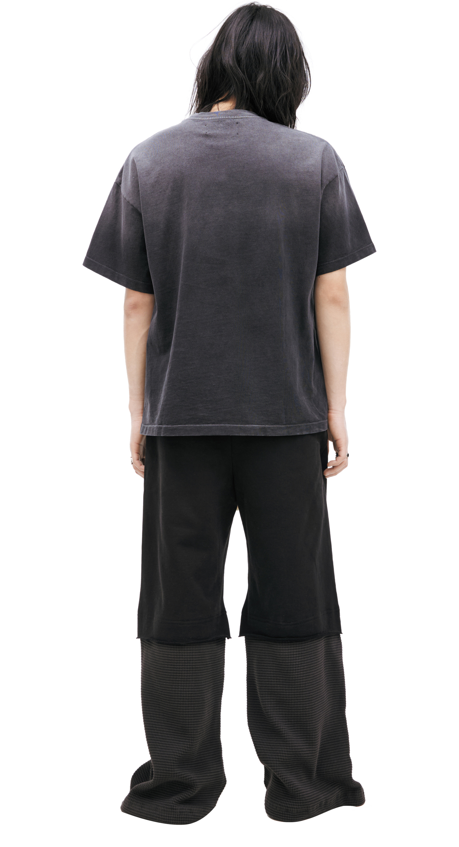 Buy Satoshi Nakamoto men grey t-shirt with rhinestone logo for 