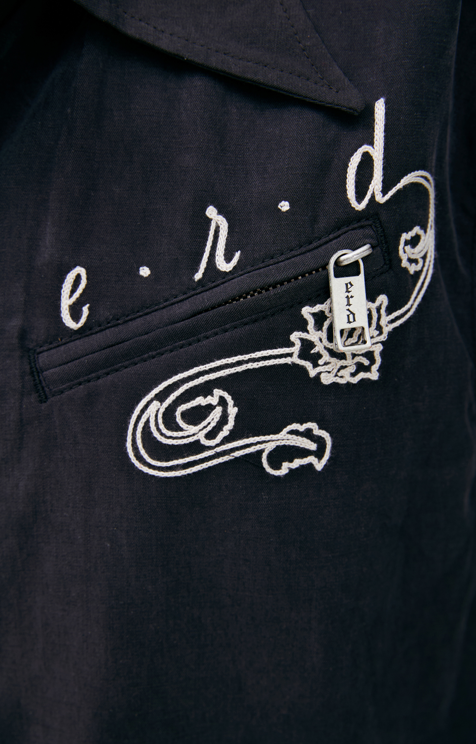 Enfants Riches Déprimés Black embroidered jacket