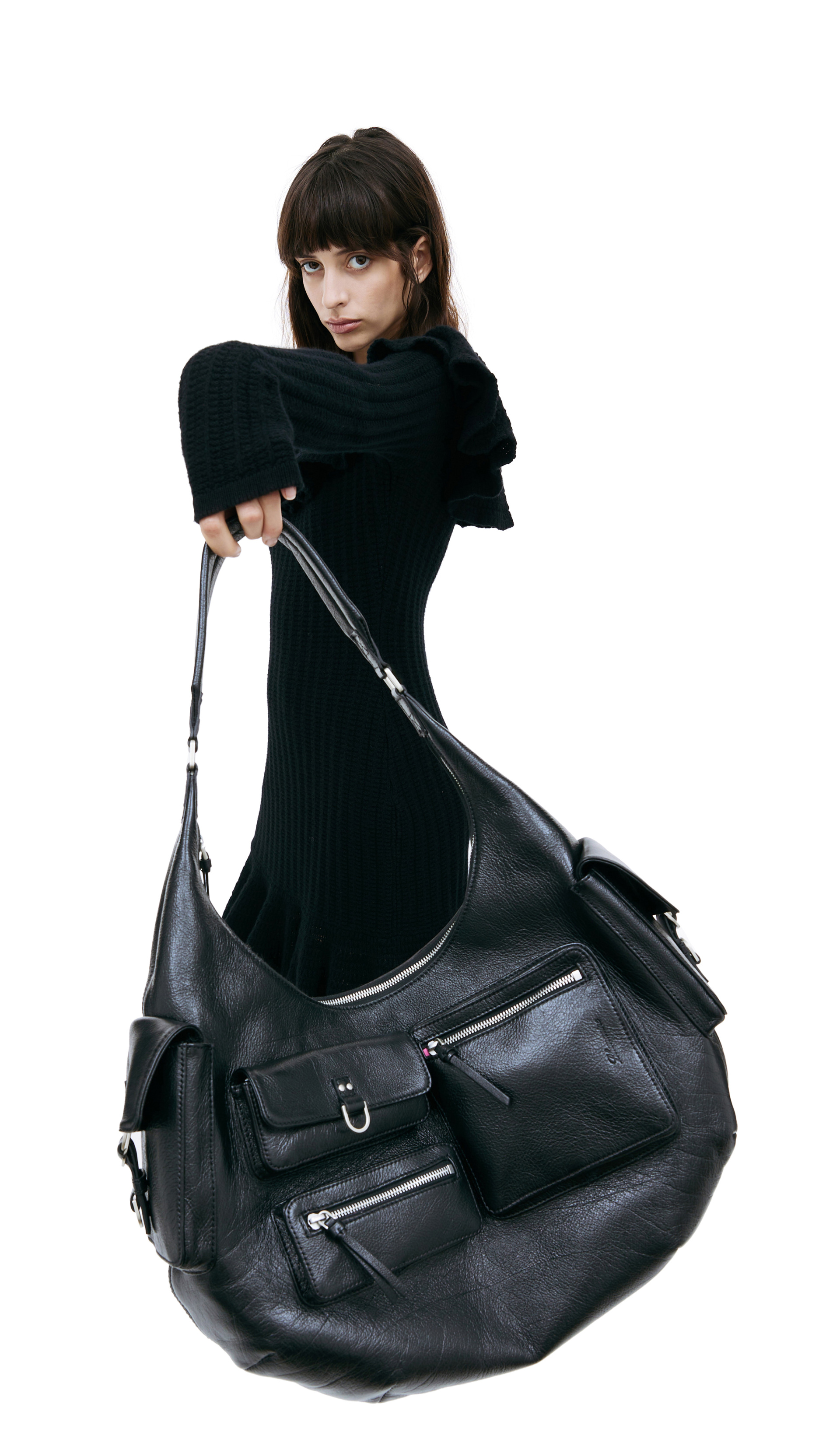 Blumarine Large hobo bag with cargo pockets