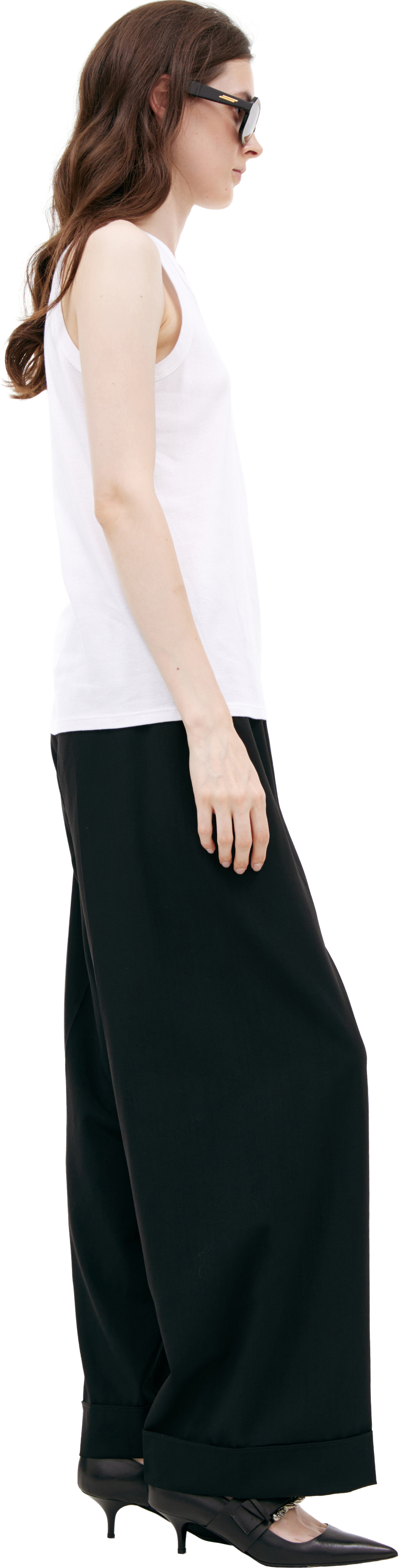 The Row White cotton top