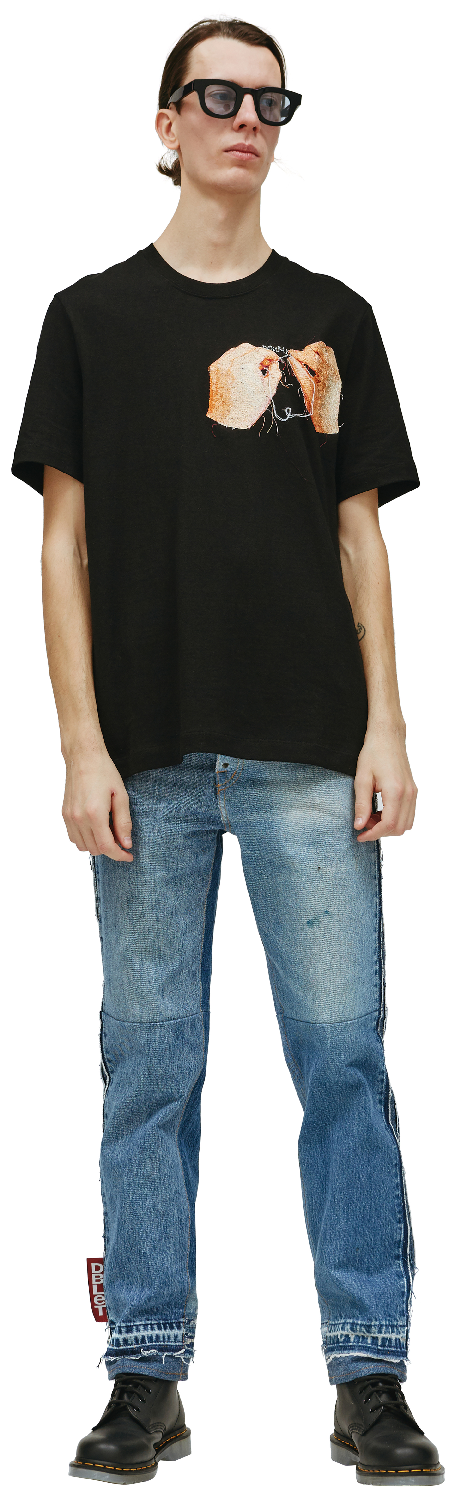 Doublet \'Hand-embroidery\' cotton t-shirt