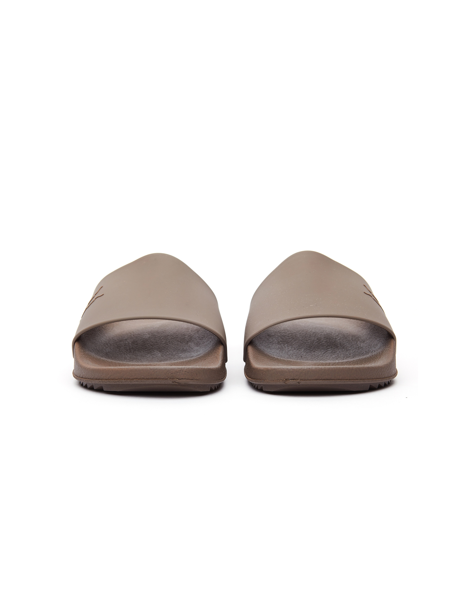DRKSHDW by Rick Owens Dust Grey Rubber Slides