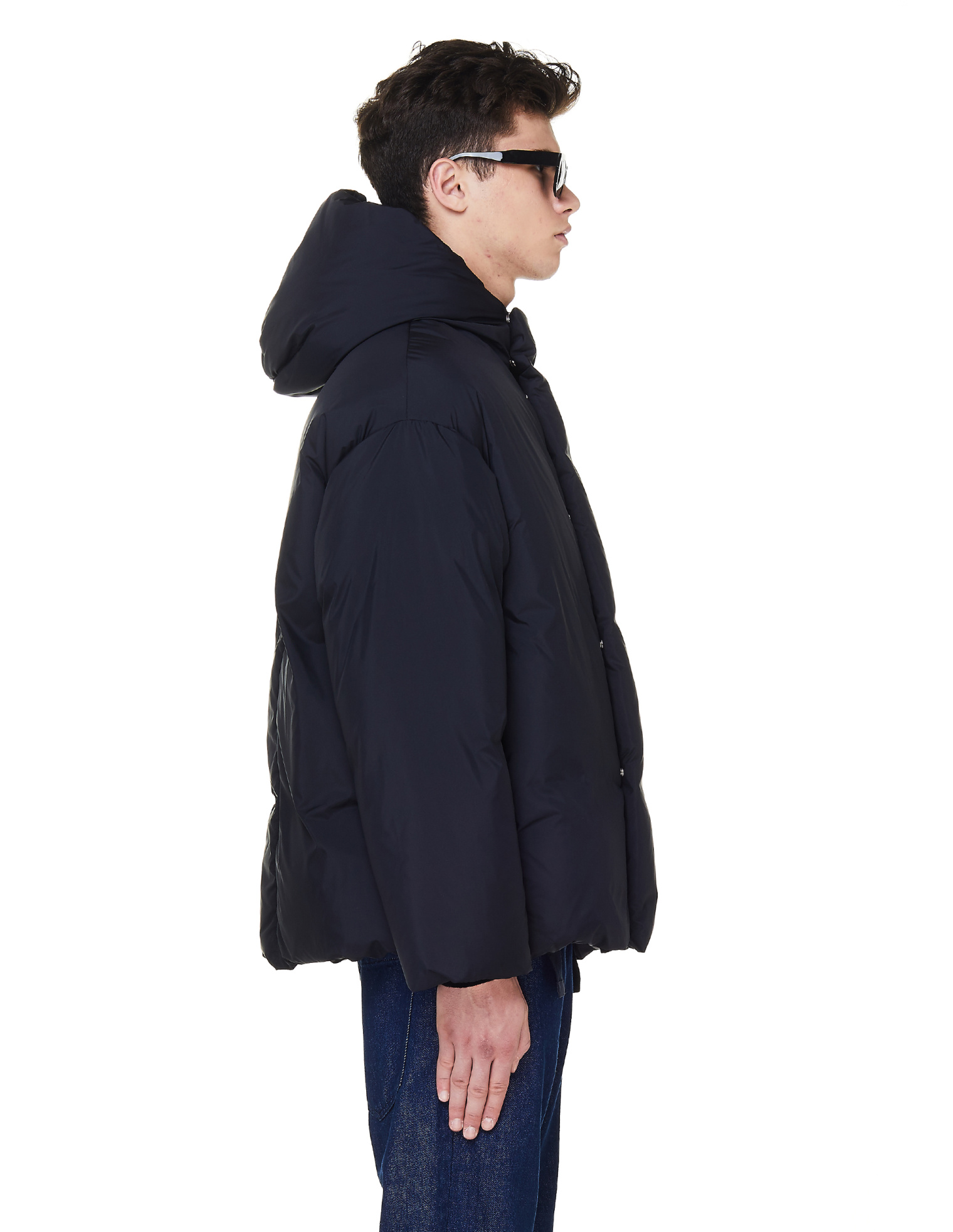 OAMC Lithium Black Zip-Up Down Jacket