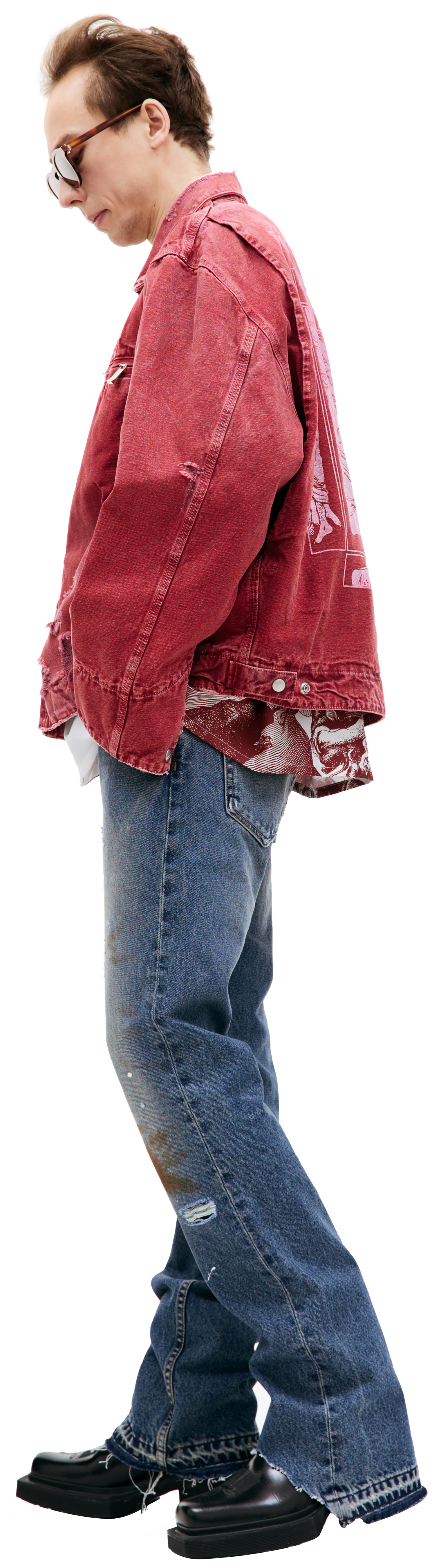 Enfants Riches Déprimés Denim zip up jacket