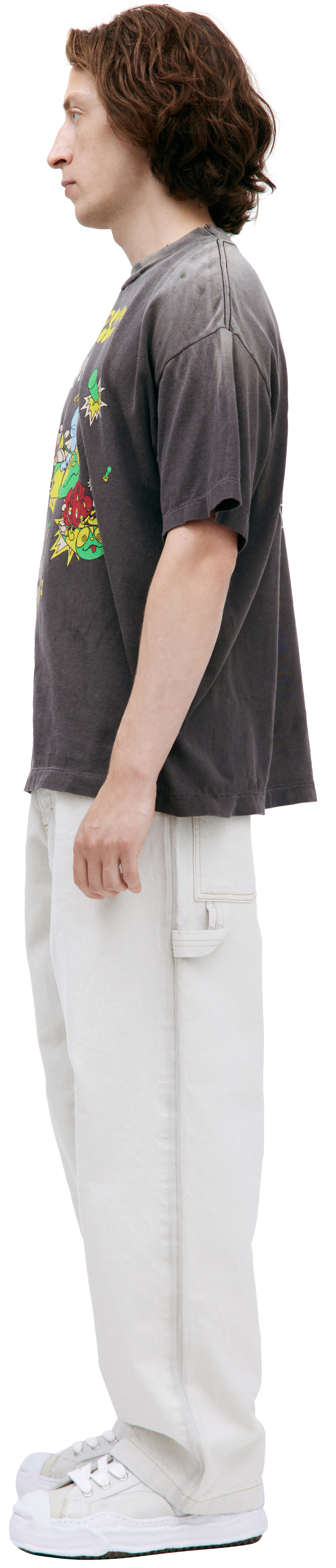 Saint Mxxxxxx Grey print T-shirt