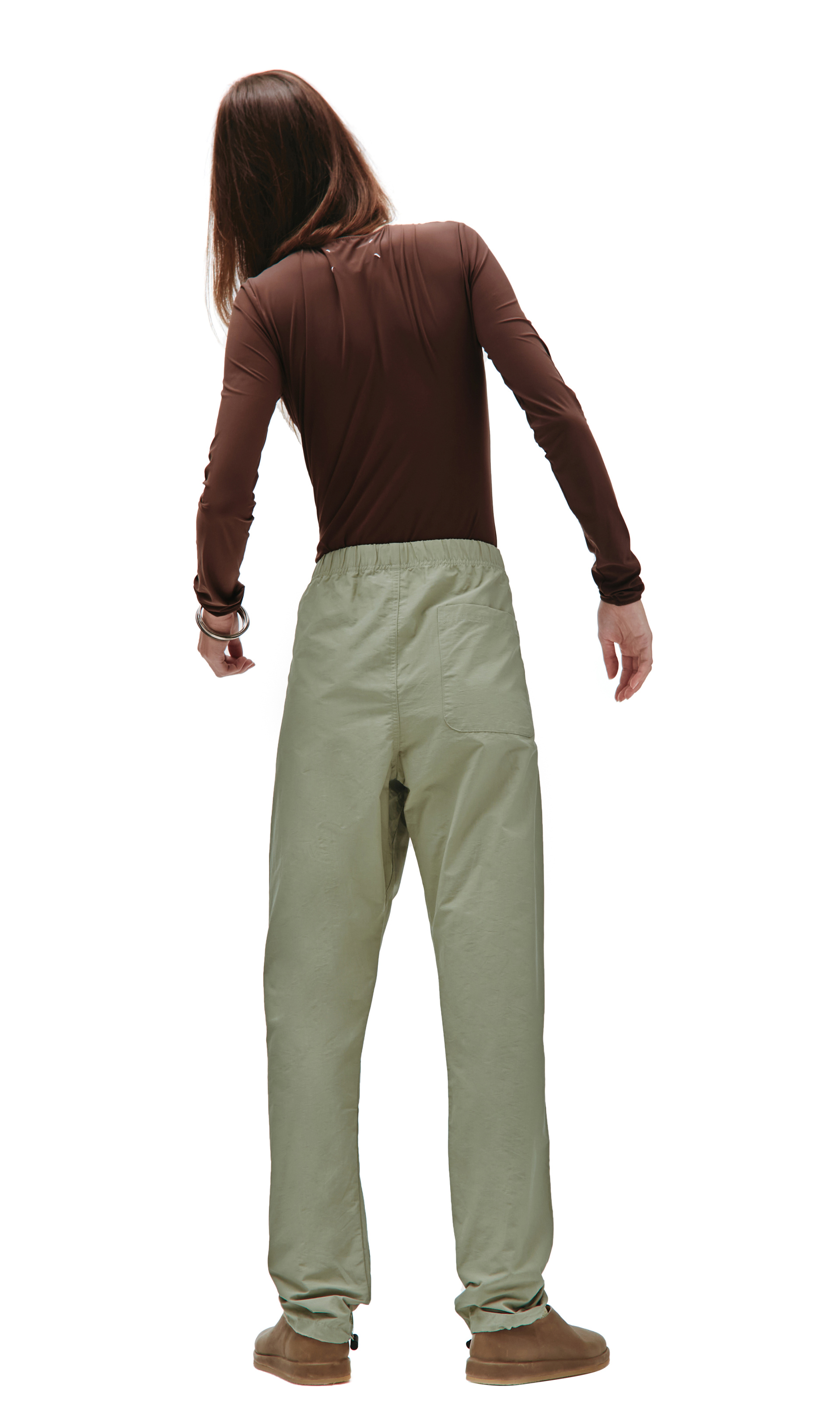 Fear of God Essentials Green track pant with logo