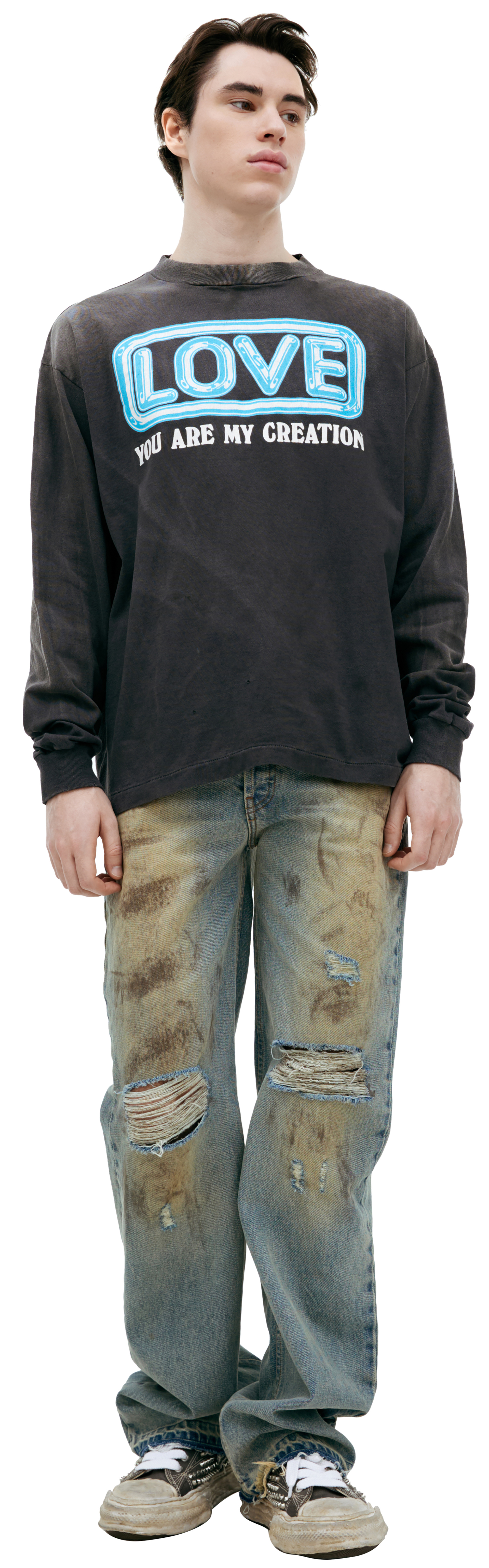 Saint Mxxxxxx \'LOVE\' print longsleeve