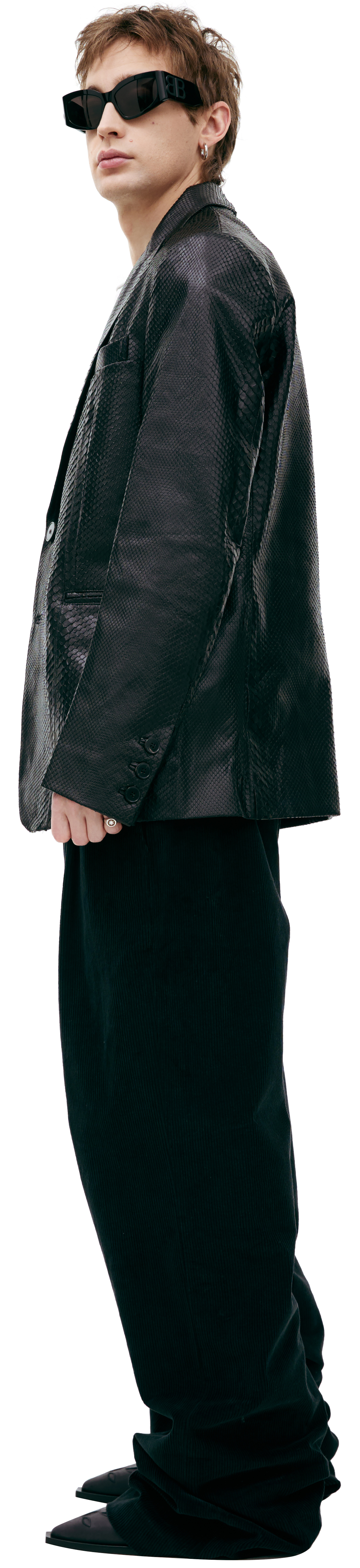 Enfants Riches Déprimés Single-breasted leather blazer