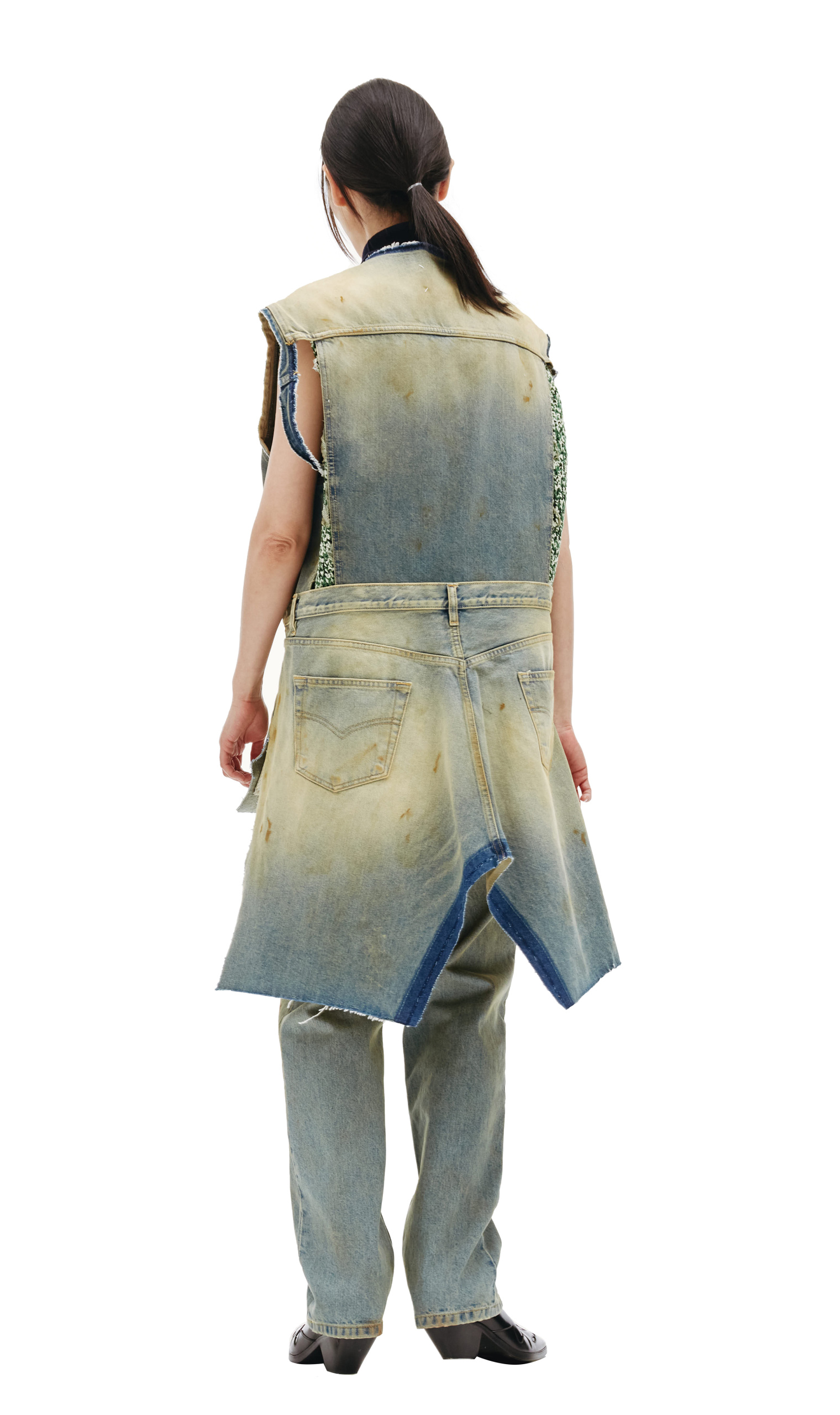 Maison Margiela Джинсовый жилет с винтажным эффектом