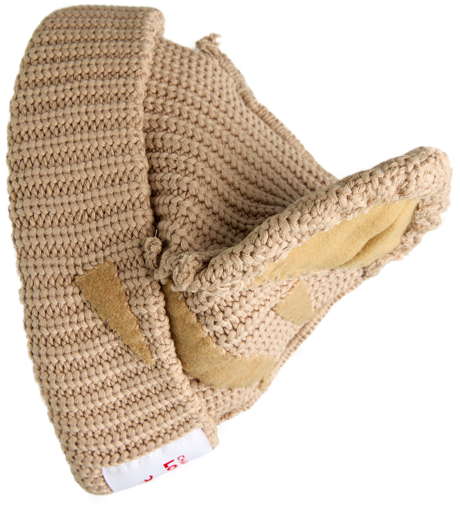 Buy CHARLES JEFFREY LOVERBOY women beige coarse-knit beanie for