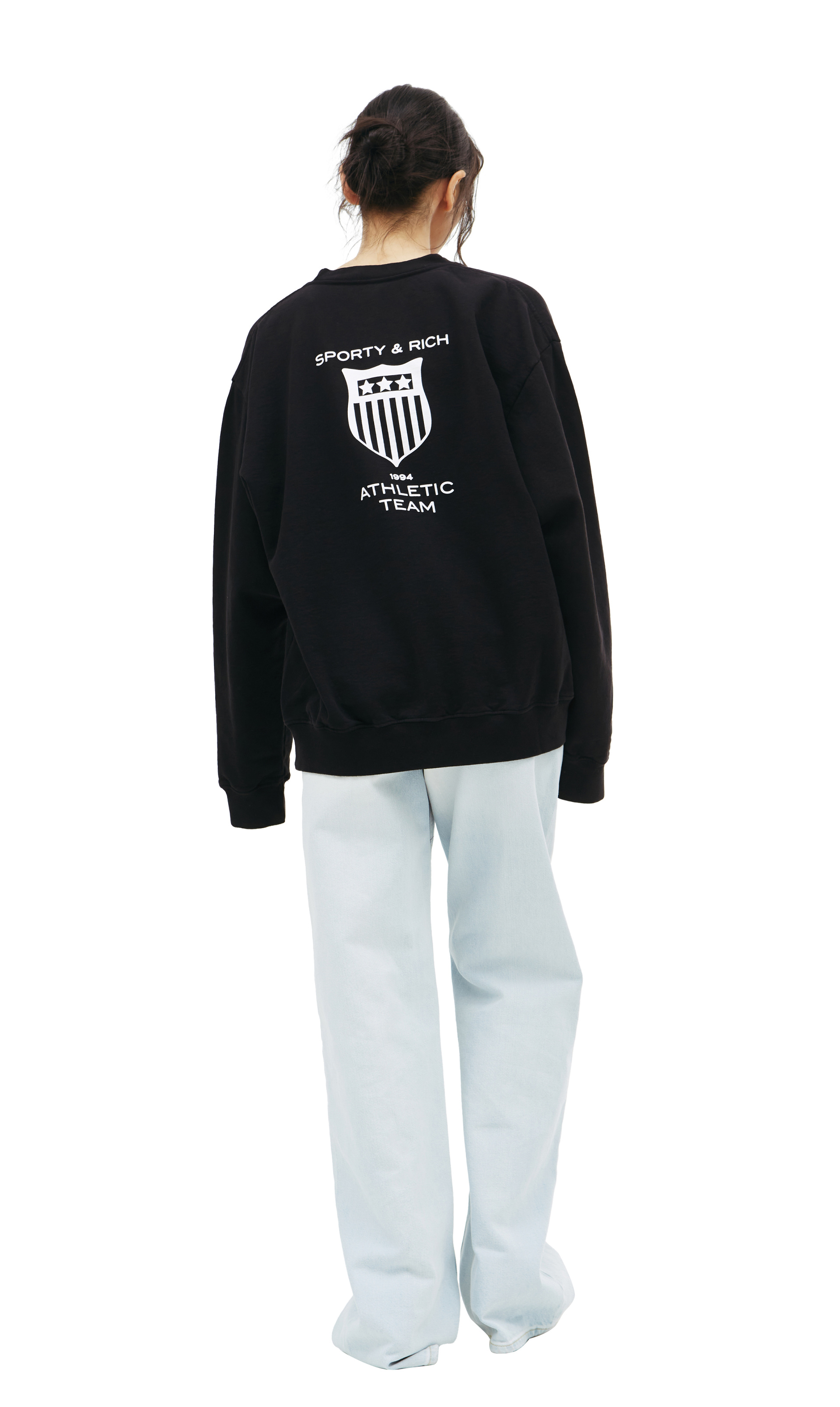 SPORTY & RICH Athletic team printed sweatshirt