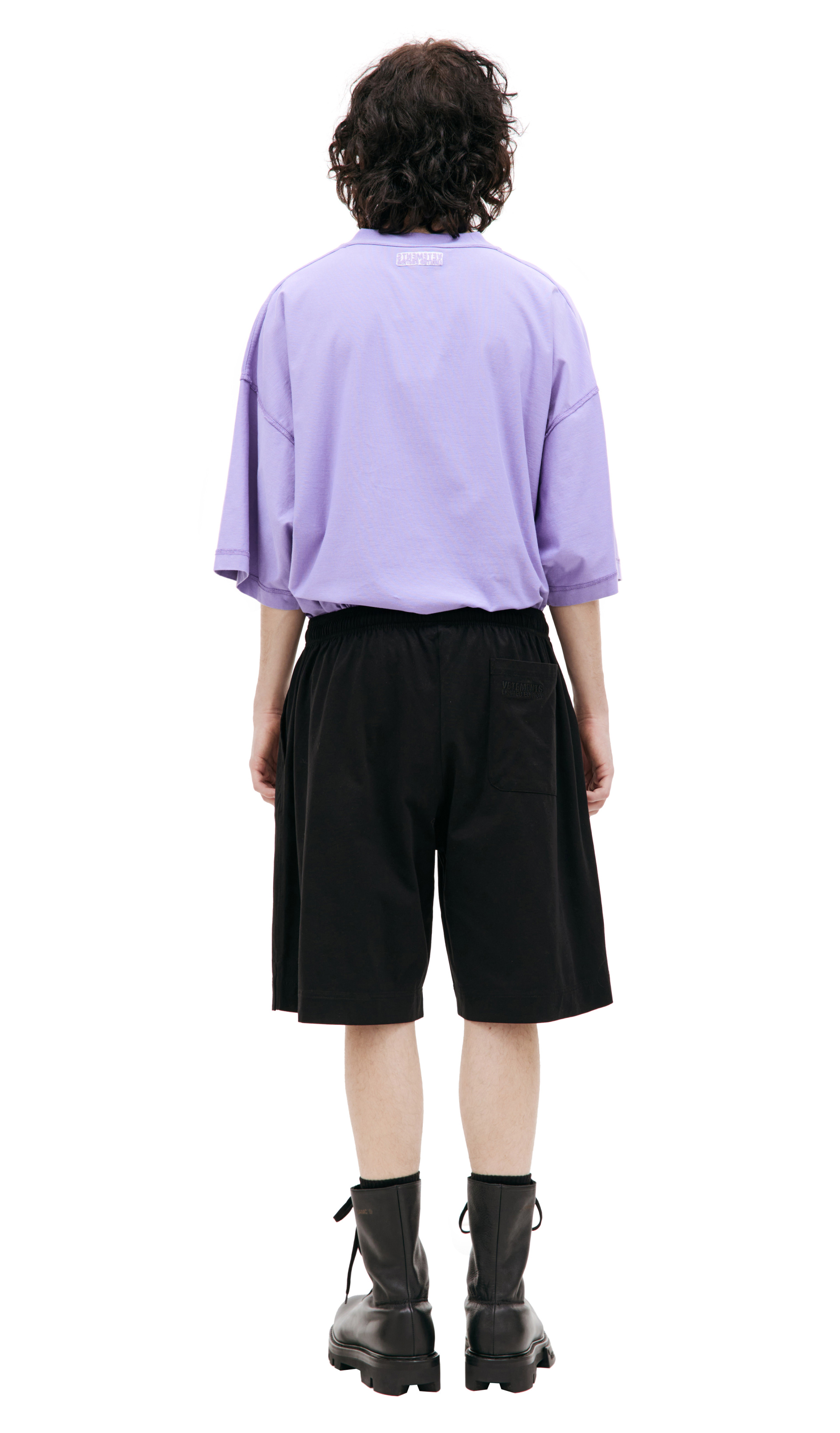 VETEMENTS Black cotton shorts