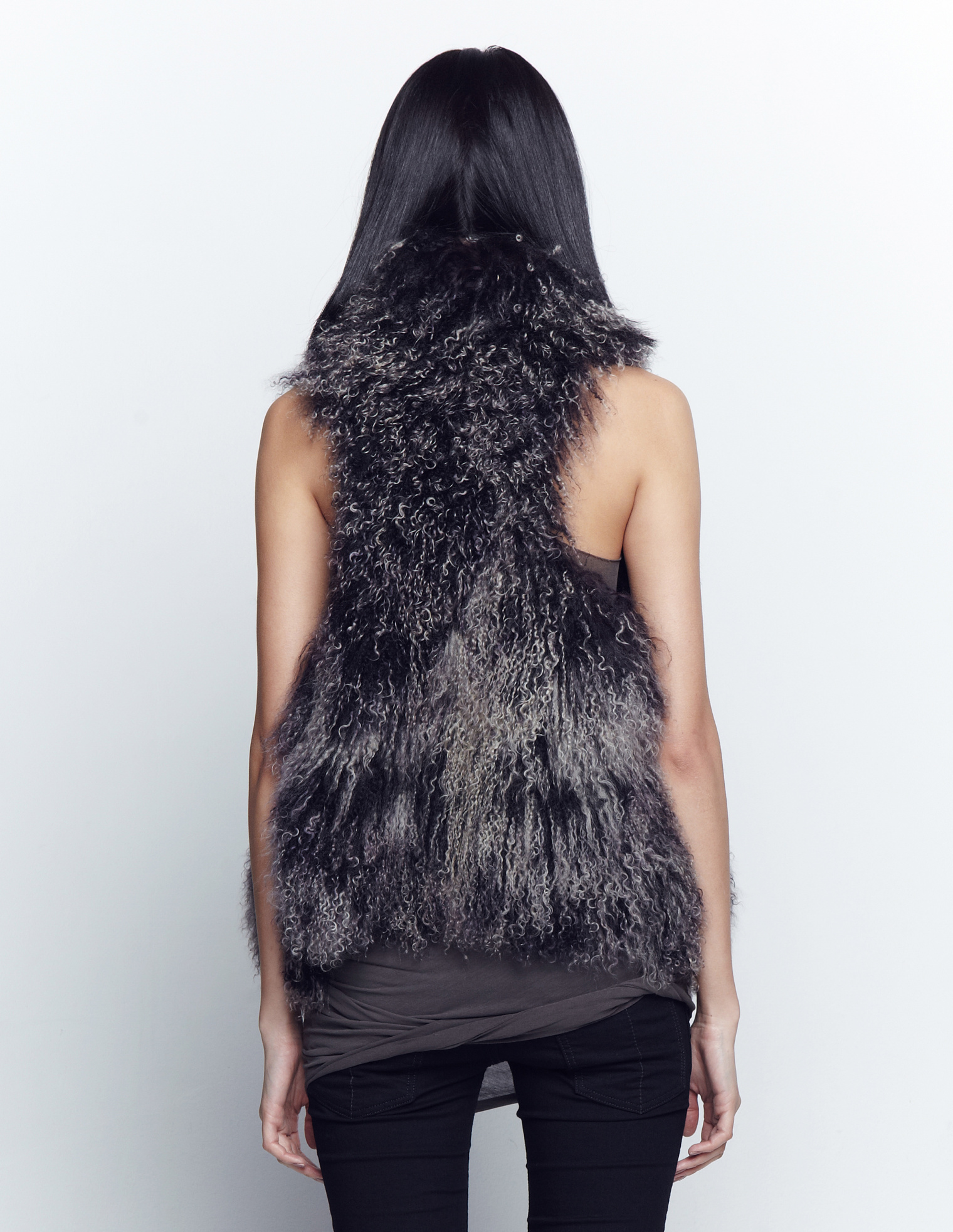 If Six Was Nine Sheep fur vest