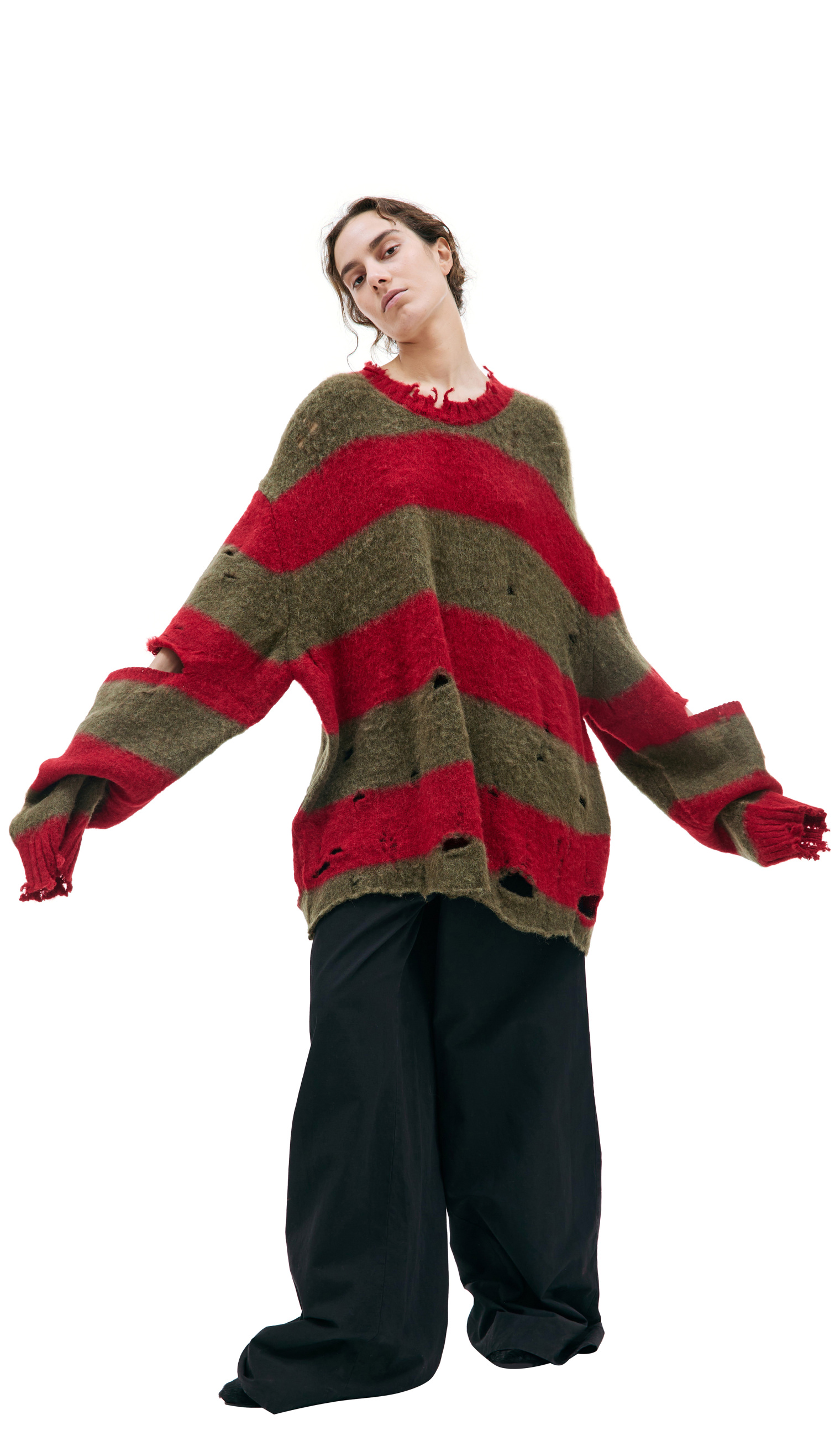 Doublet Stripe oversized sweater