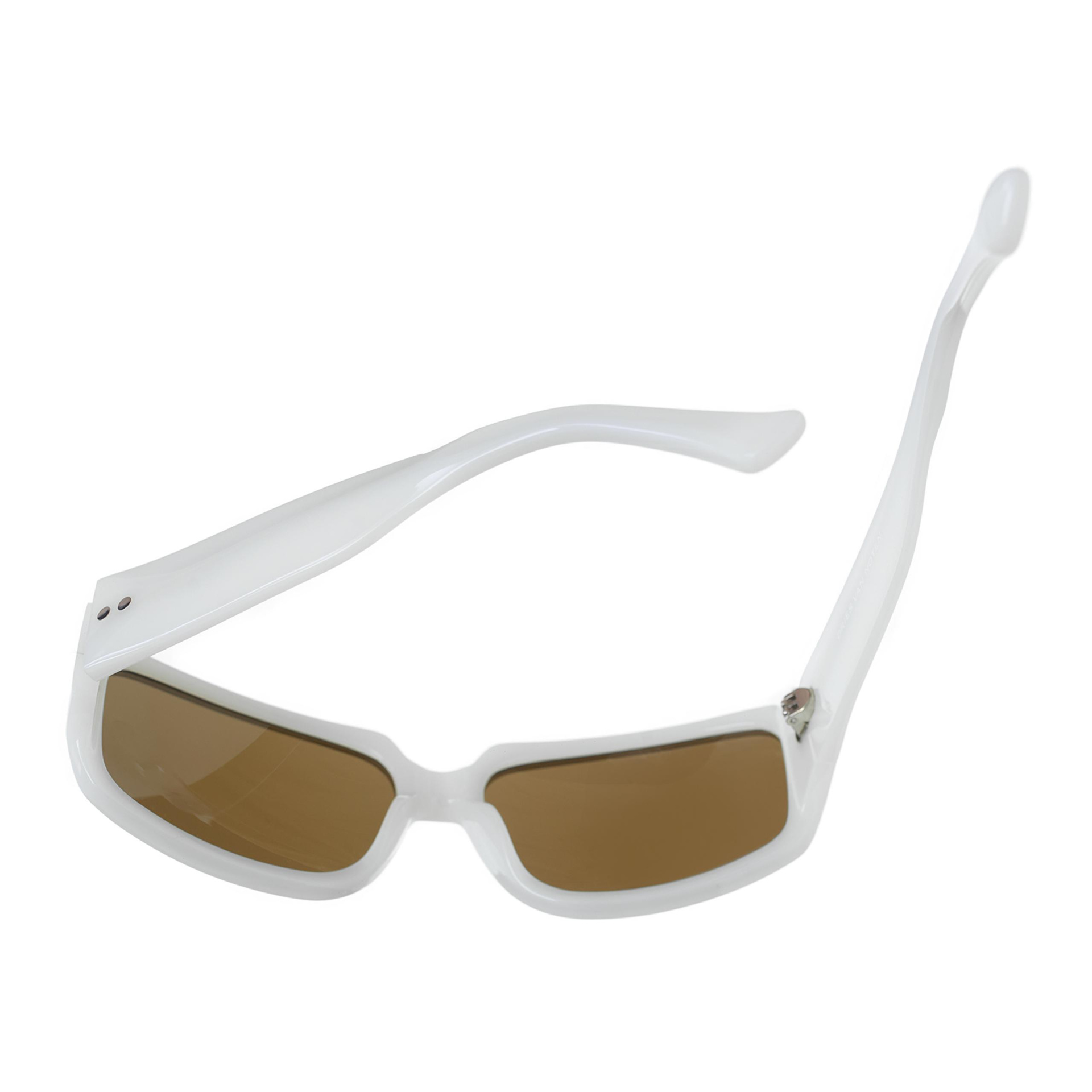 DVN x Linda Farrow White sunglasses
