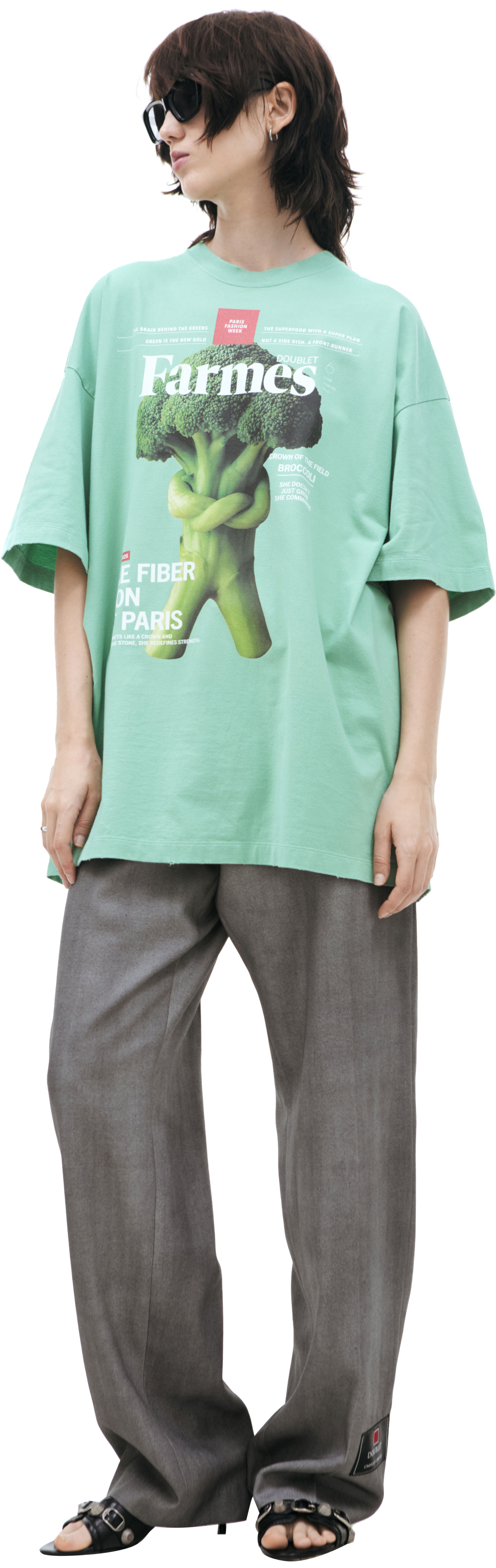 Doublet Green T-shirt with a print