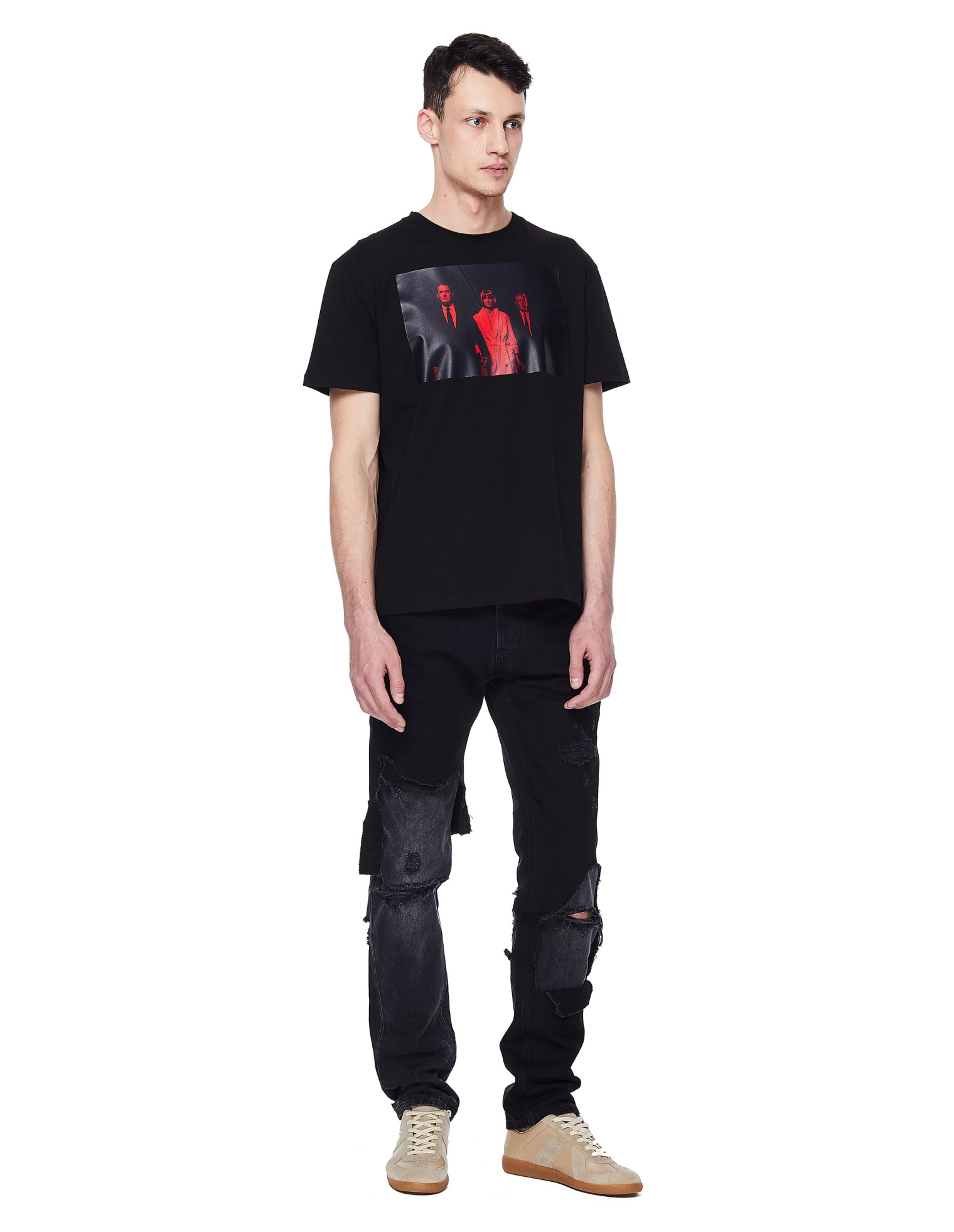 Raf Simons Twin Peaks Printed Cotton T-shirt