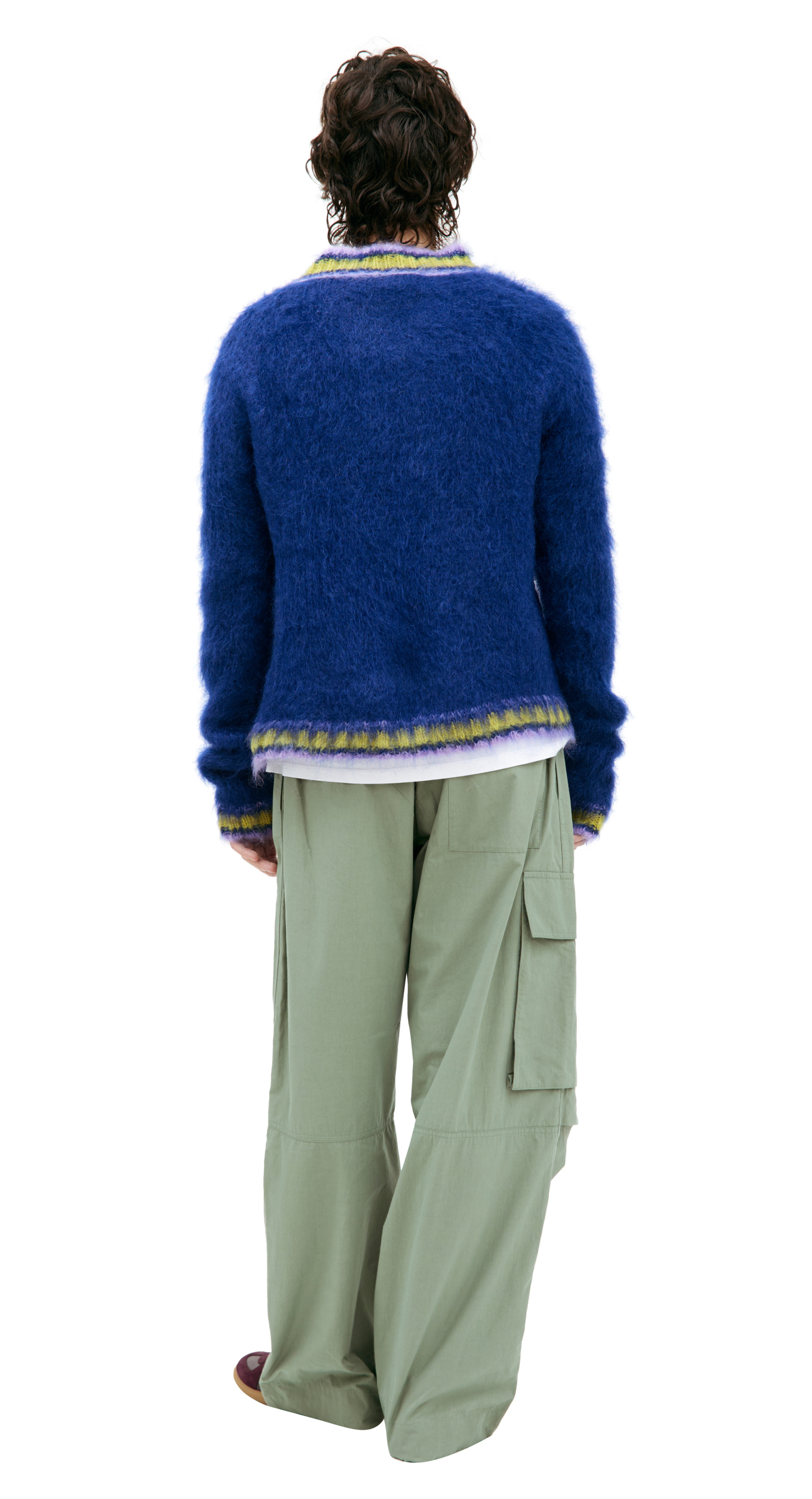 Marni V-neck mohair sweater