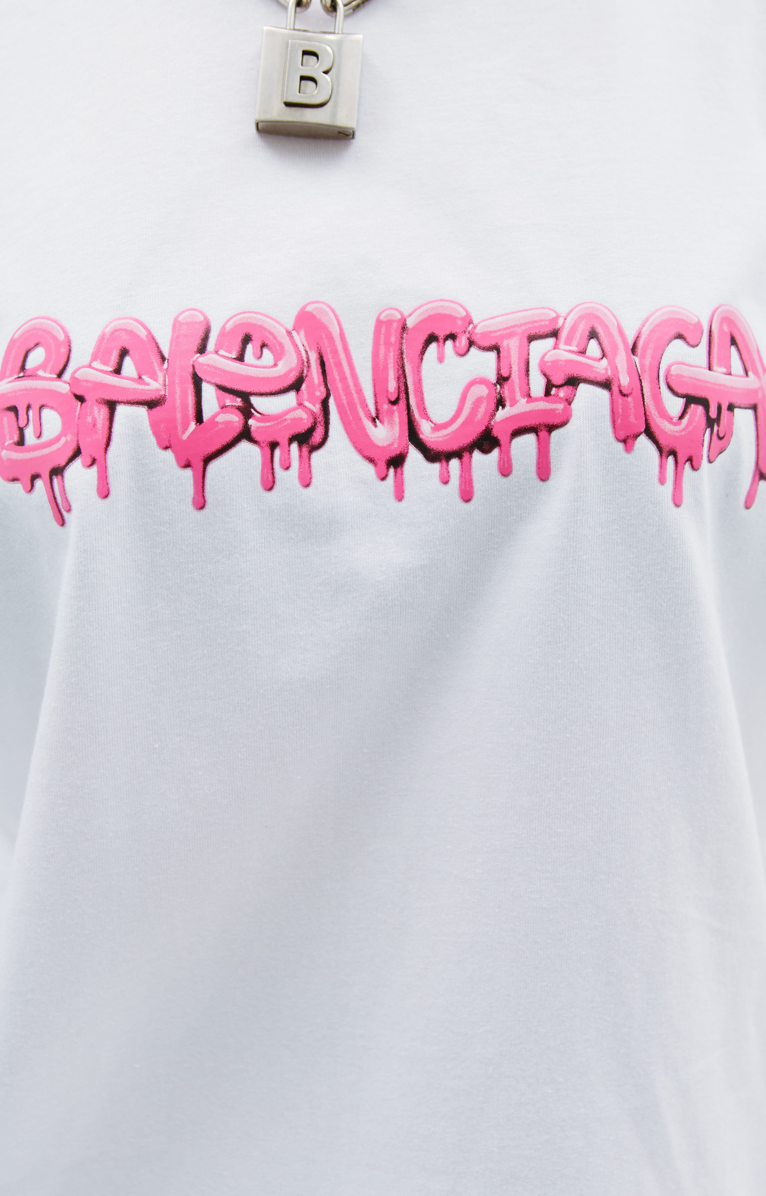 Balenciaga Slime Logo T-Shirt in white