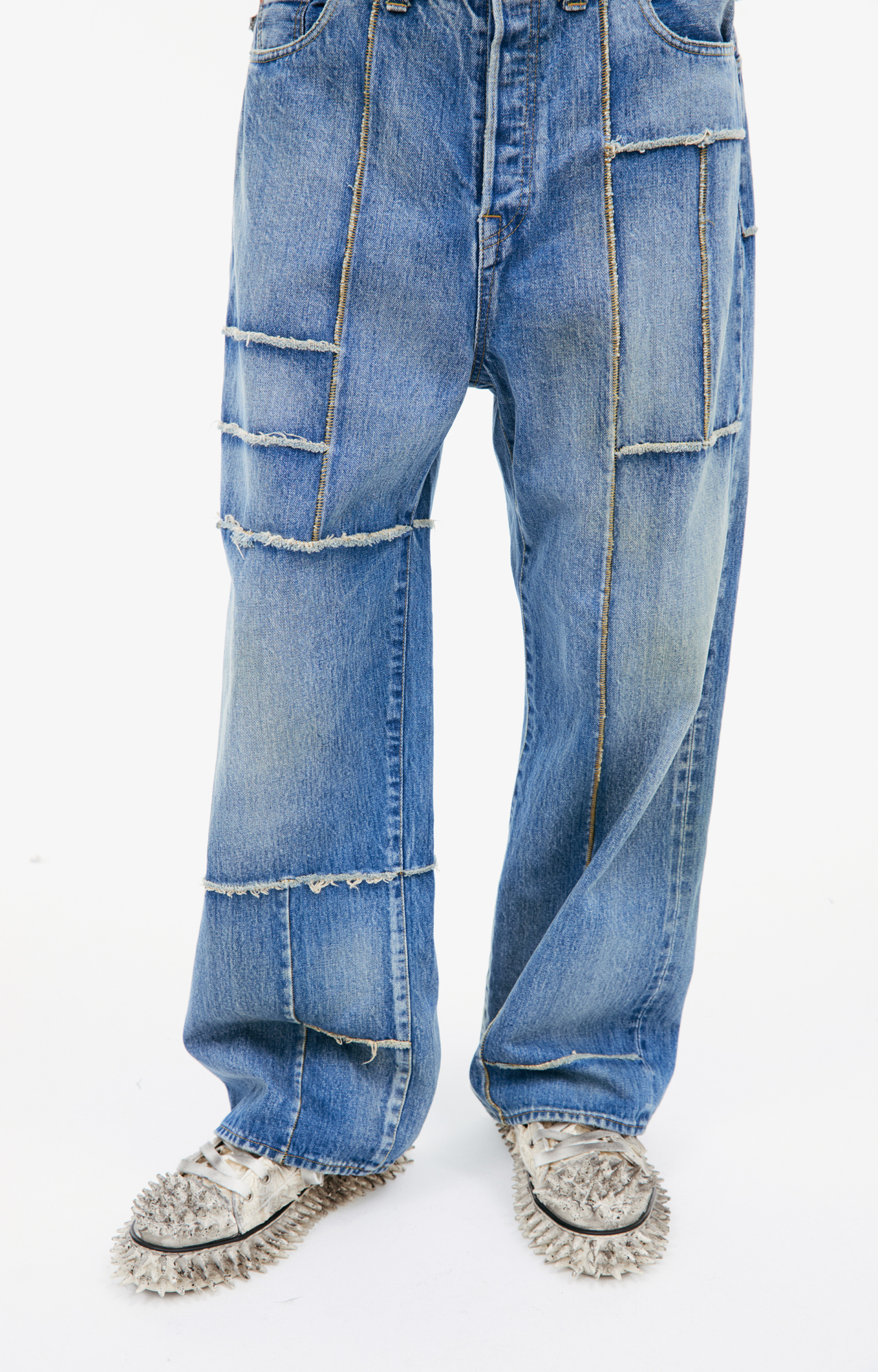 Doublet Blue jeans with seams