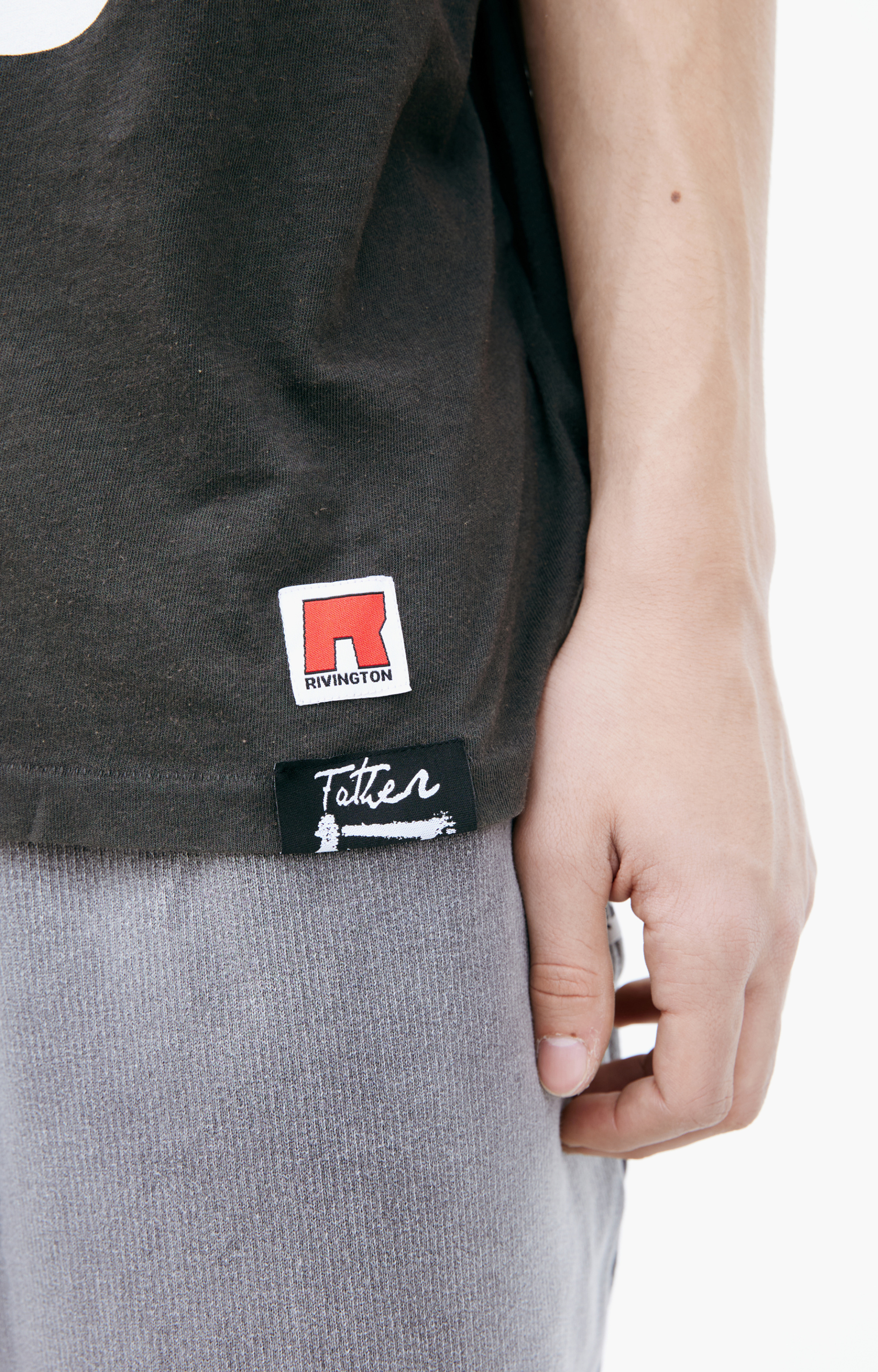 RRR123 Black print T-shirt