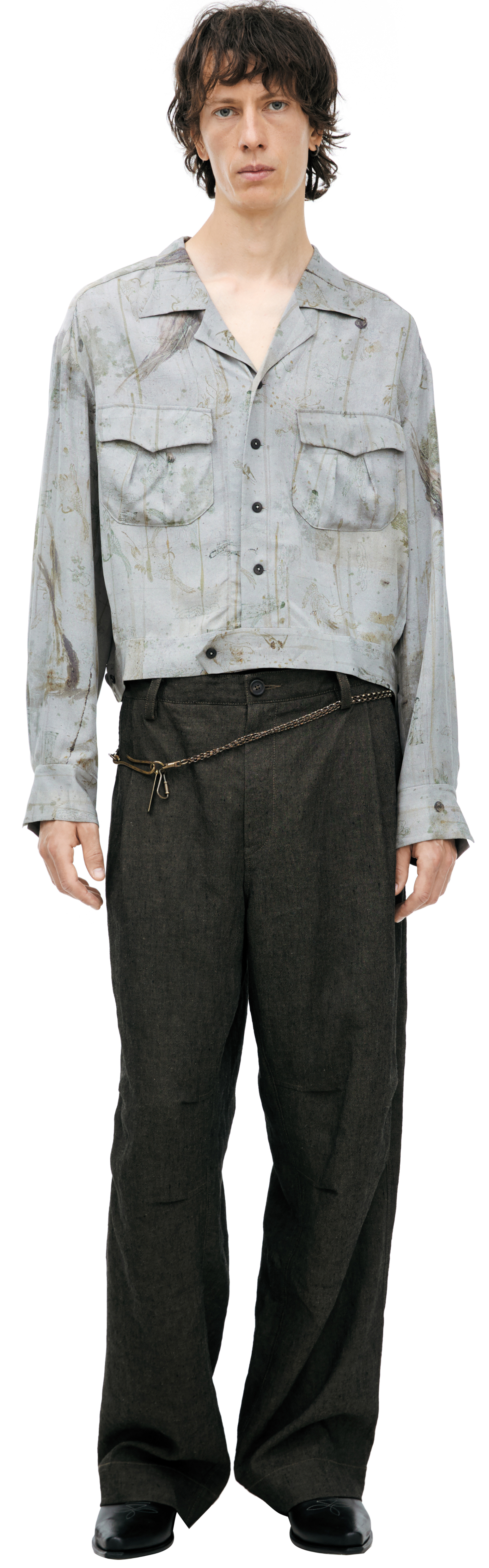 Ziggy Chen Shirt with a turn-down collar