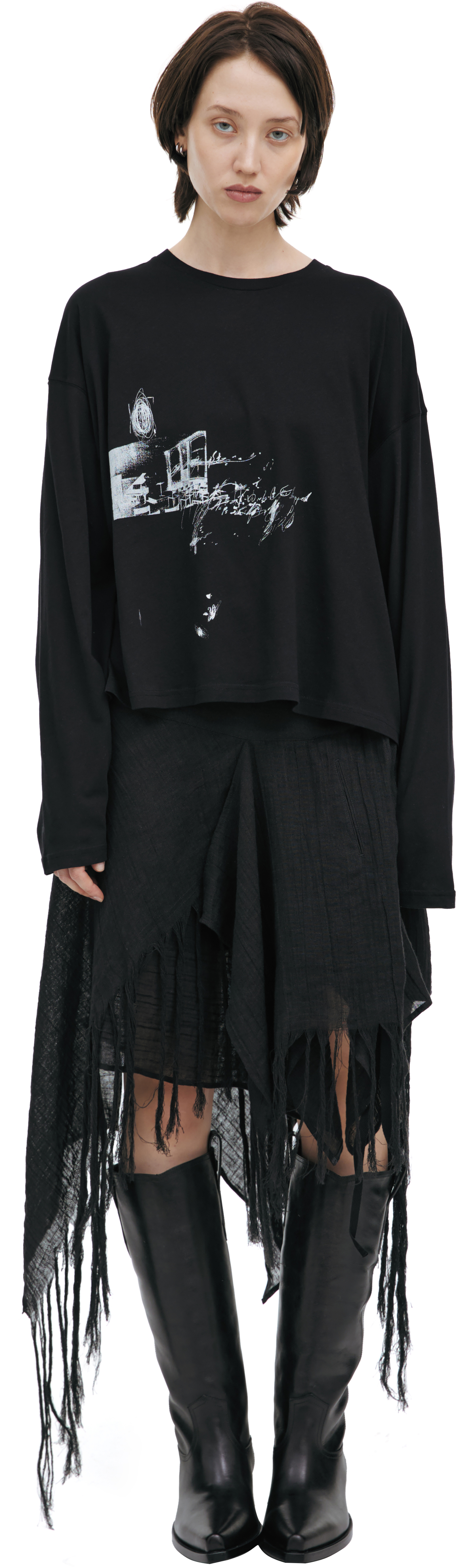 Ann Demeulemeester Longsleeve with an abstract print