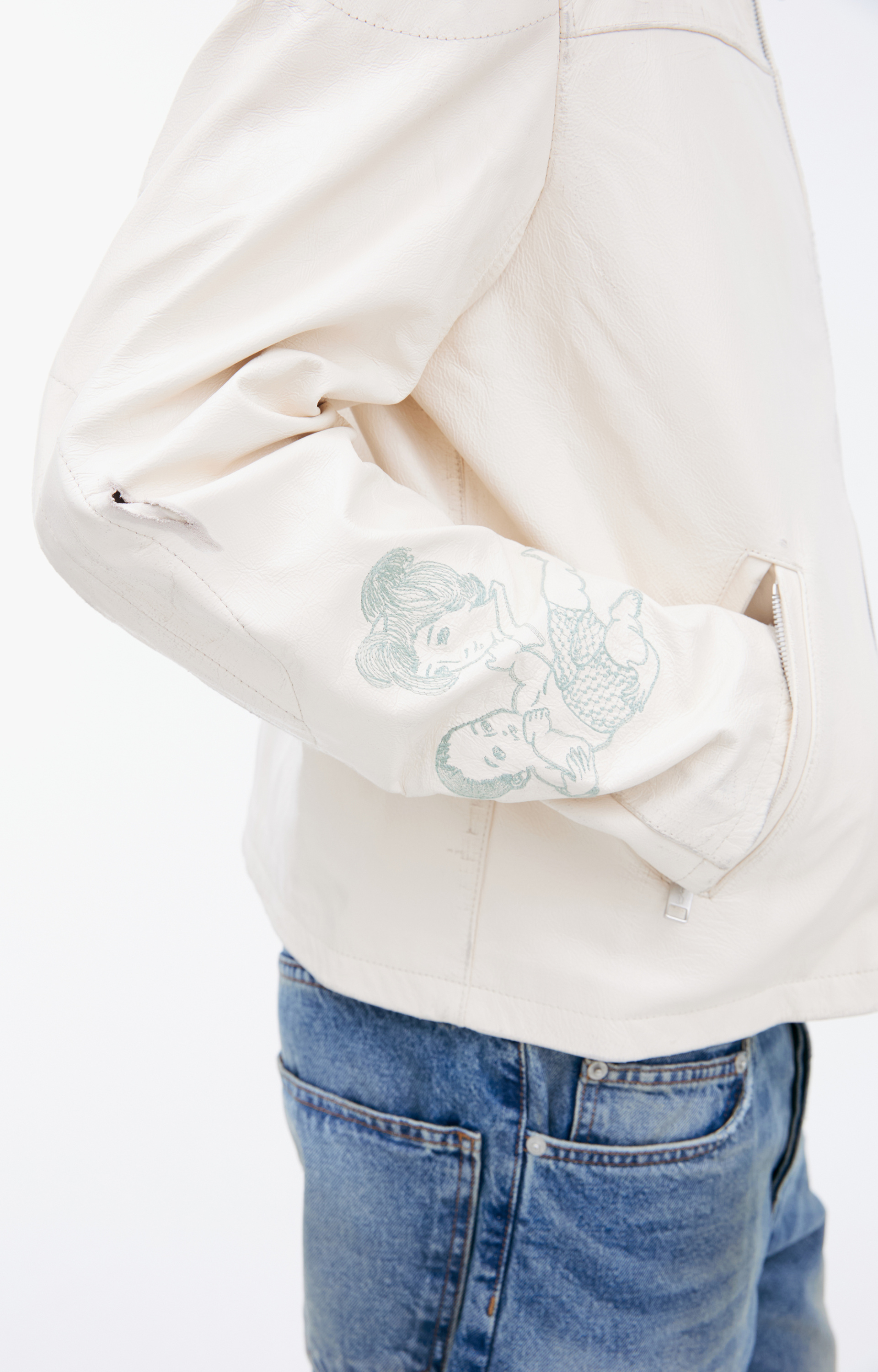 Enfants Riches Déprimés Hieroglyphic leather jacket